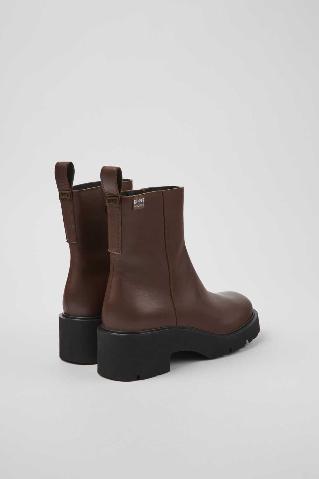 Milah HYDROSHIELD® Brown leather boots for women - Image 3