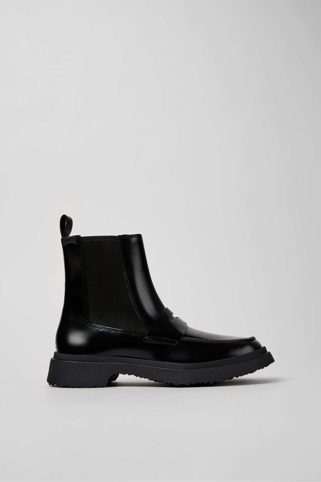 Walden Black Leather Mid Boots for Women. - Image 2