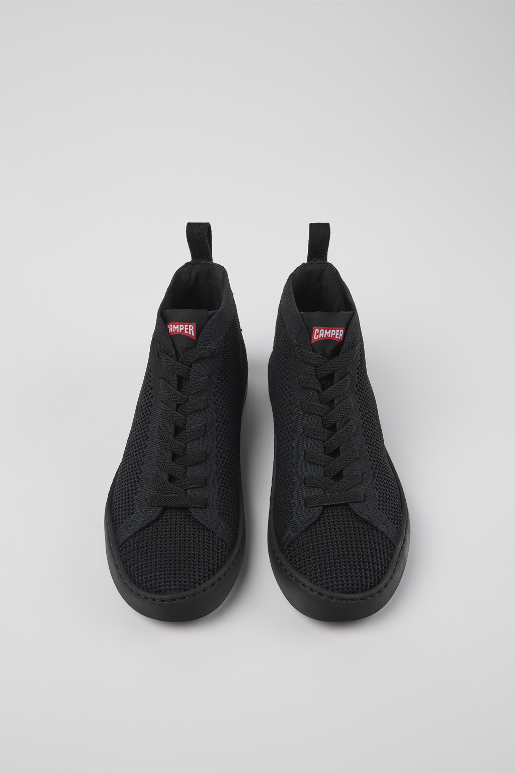 Peu Touring Black one-piece knit sneakers for women - Image 4
