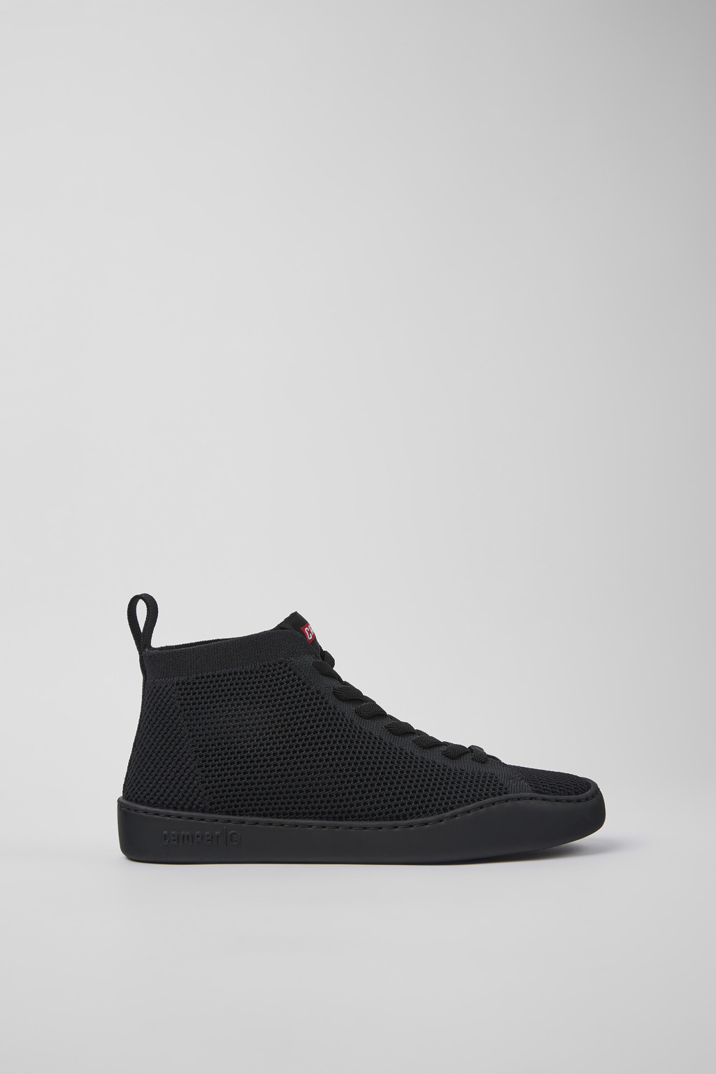 Peu Touring Black one-piece knit sneakers for women - Image 2