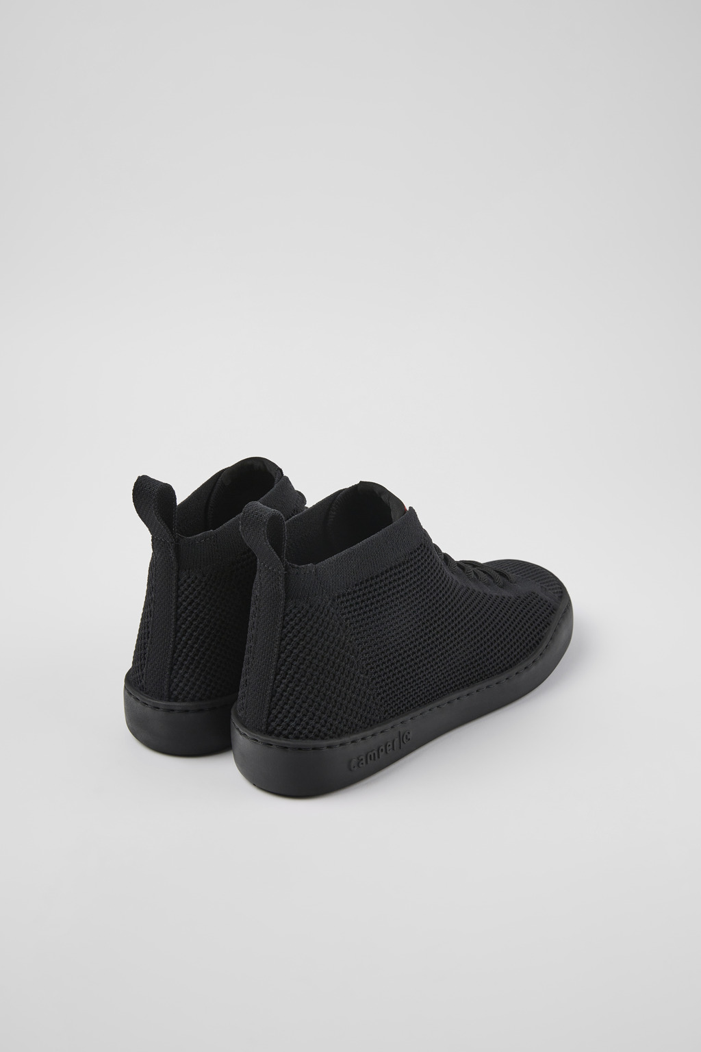Peu Touring Black one-piece knit sneakers for women - Image 3