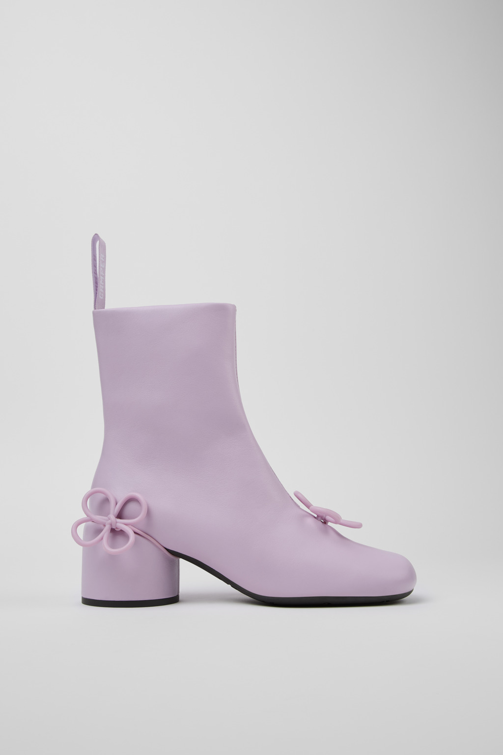Twins Purple Leather Boots for Women - Image 2