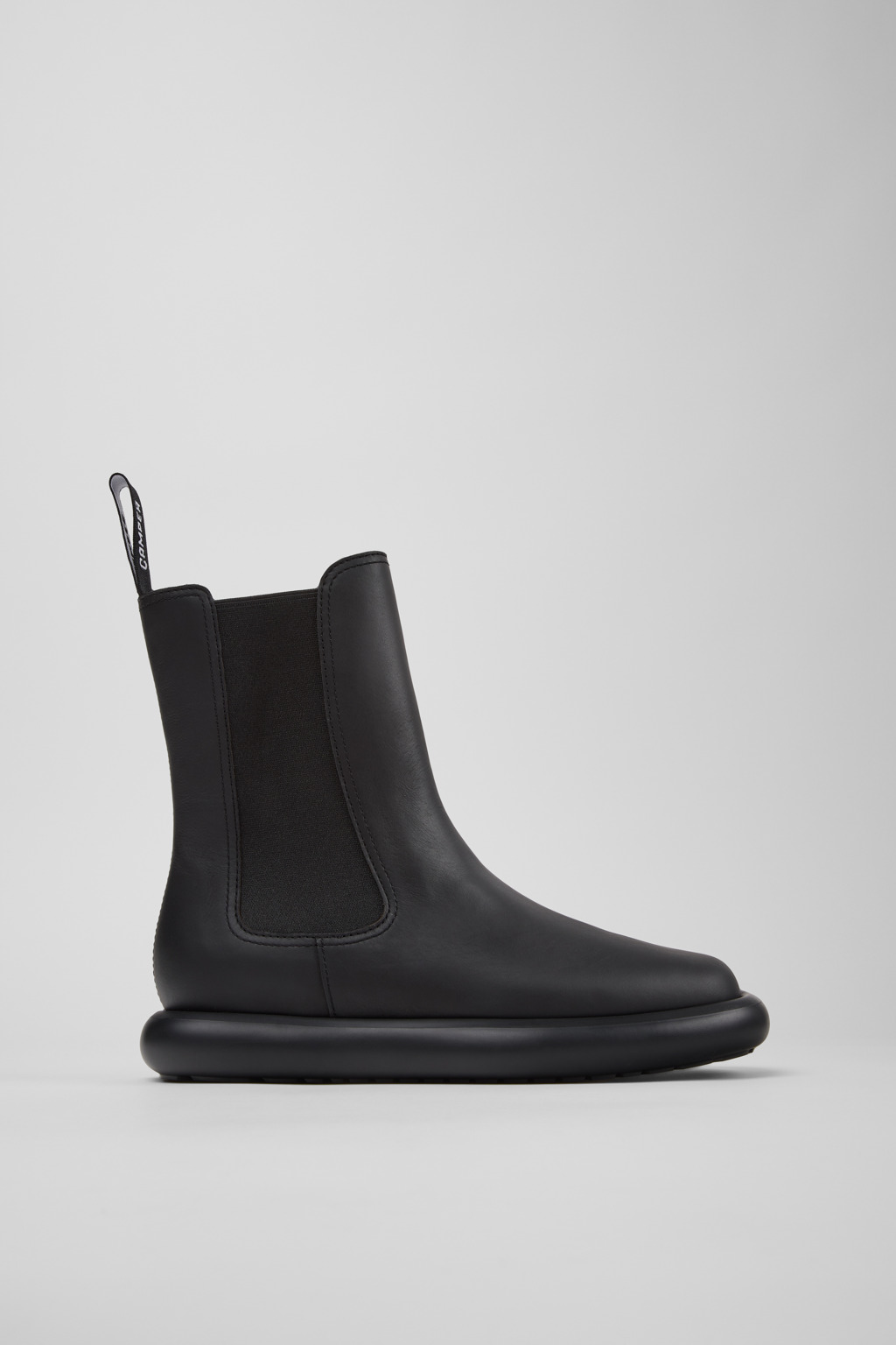 Onda Black Leather Ankle Boots for Women. - Image 2