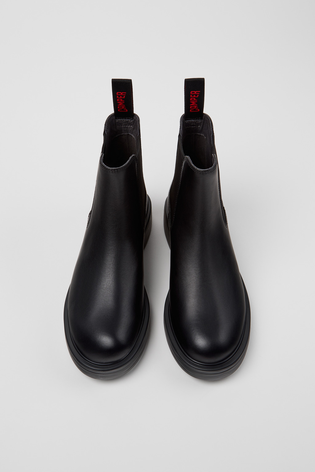 Dean Black Leather Ankle Boots for Women. - Image 5