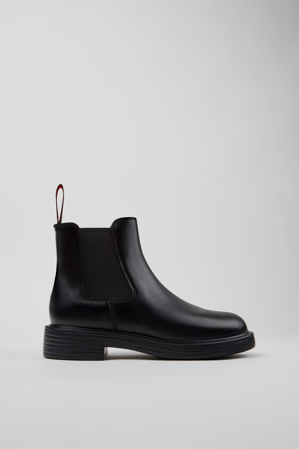 Dean Black Leather Ankle Boots for Women. - Image 3