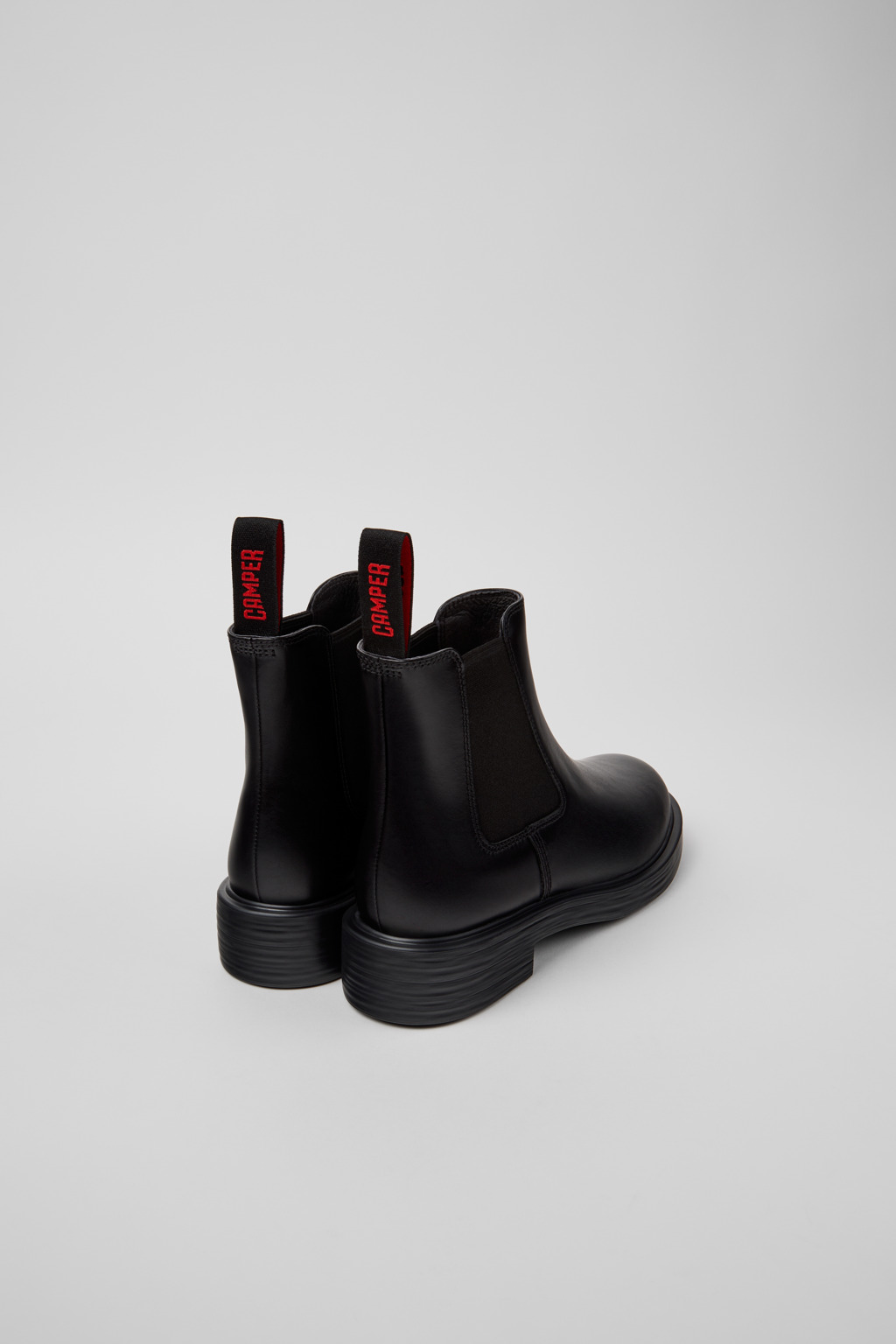 Dean Black Leather Ankle Boots for Women. - Image 4