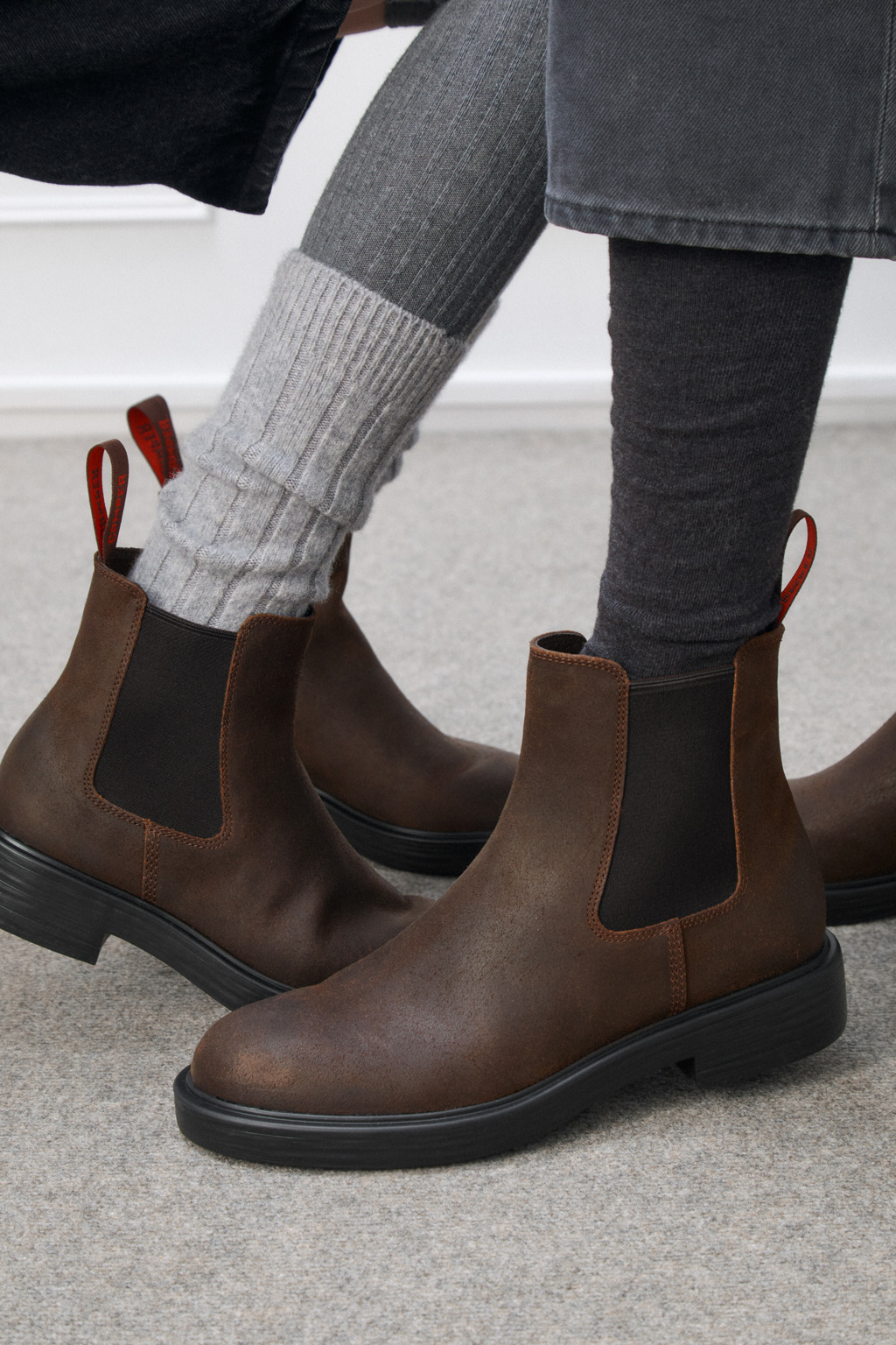 Dean Brown Nubuck Ankle Boots for Women. - Image 2