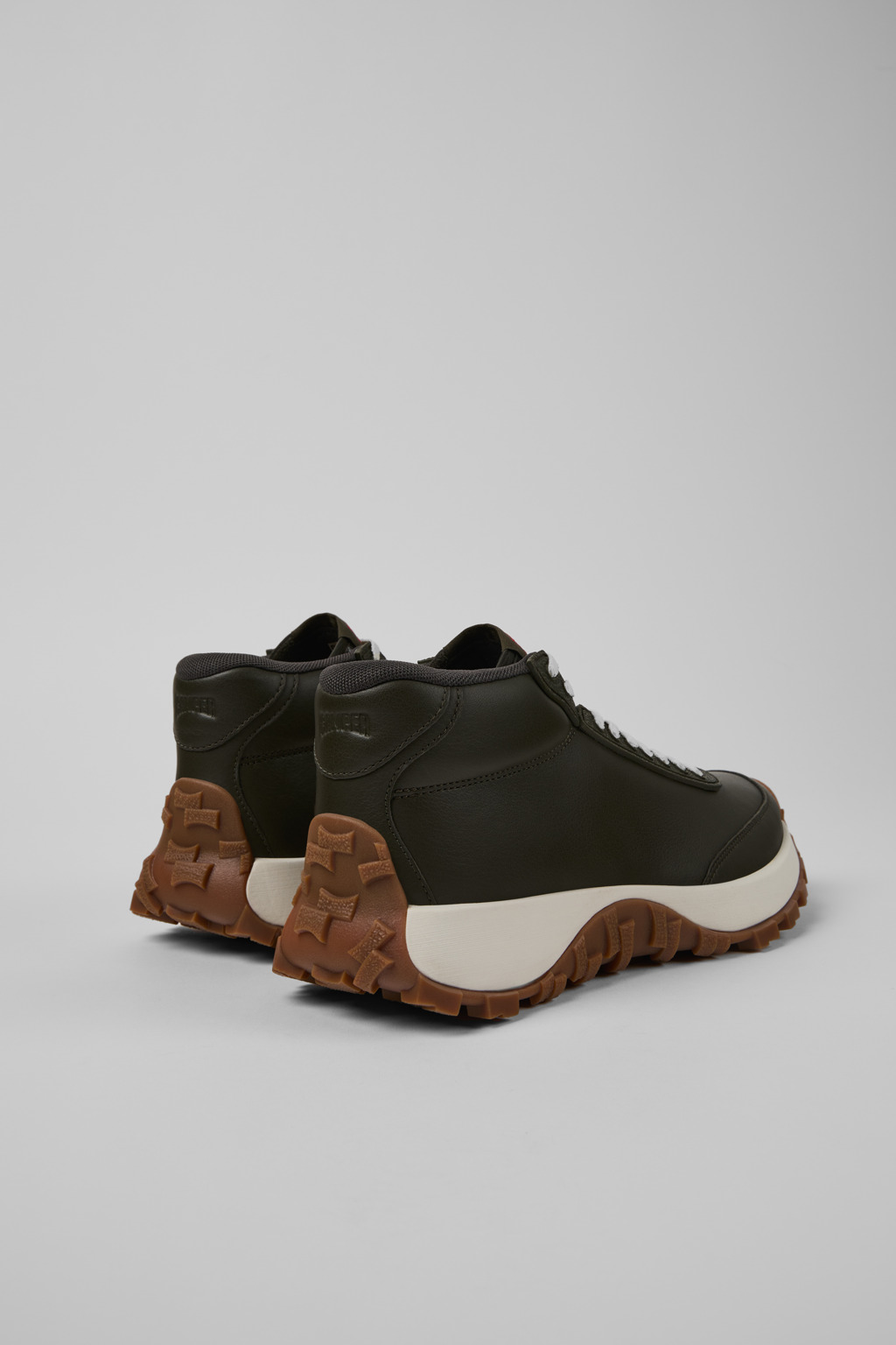 Drift Trail VIBRAM Green leather sneakers for women - Image 3