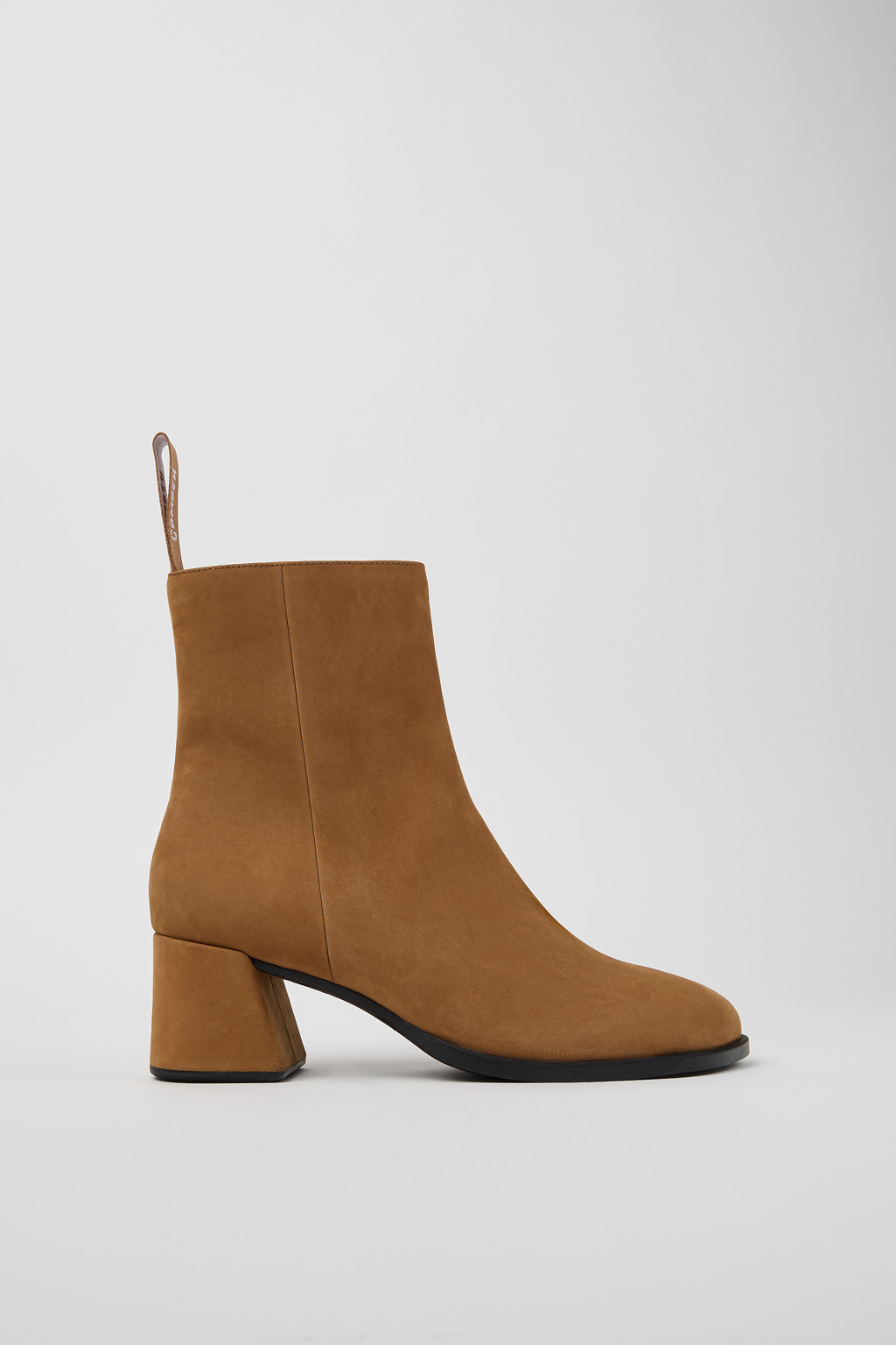 Kora Brown Nubuck Mid Boots for Women. - Image 3