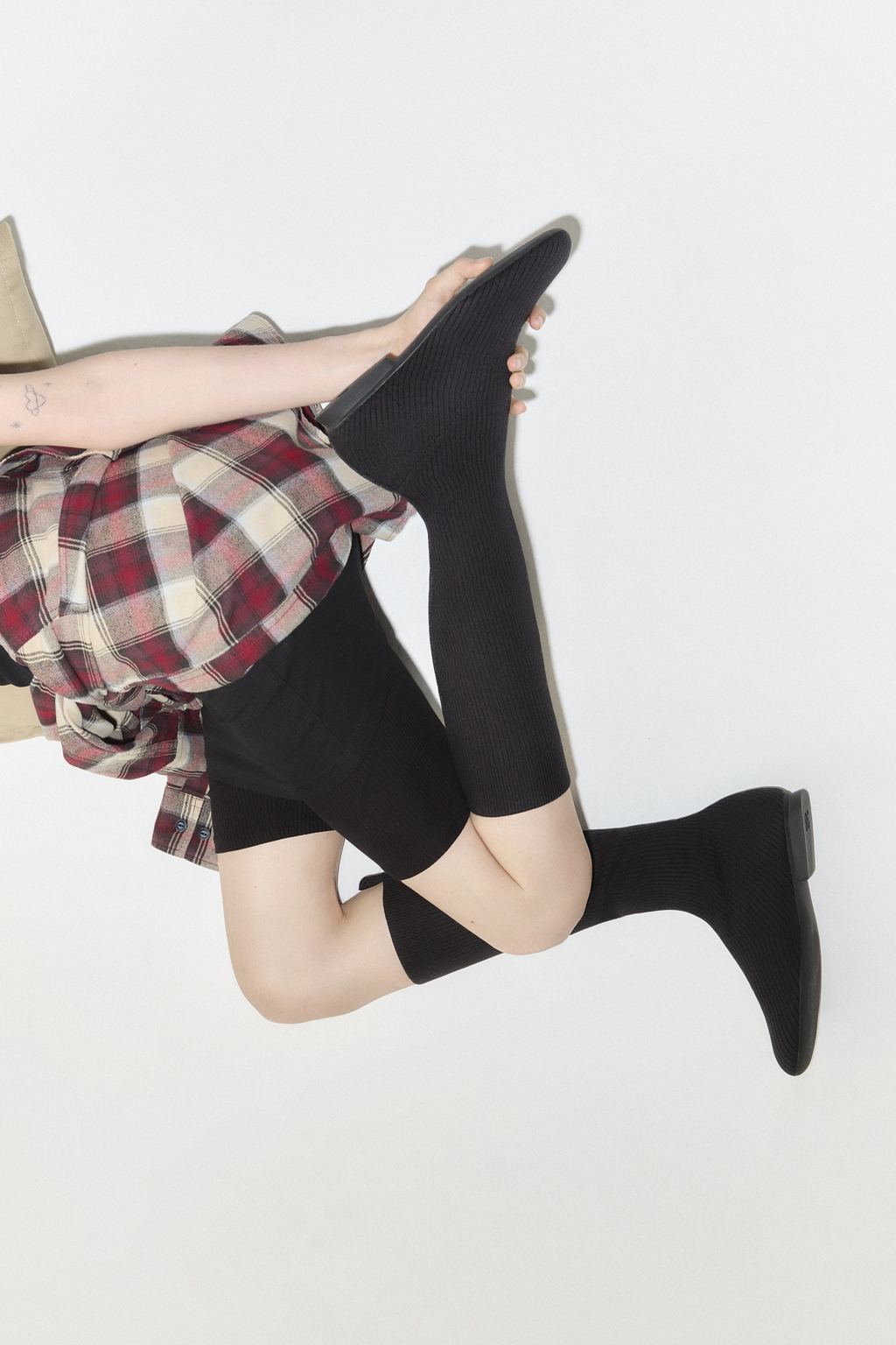 Casi Myra - TENCEL Black TENCEL™ Lyocell High Boots for Women. - Image 2