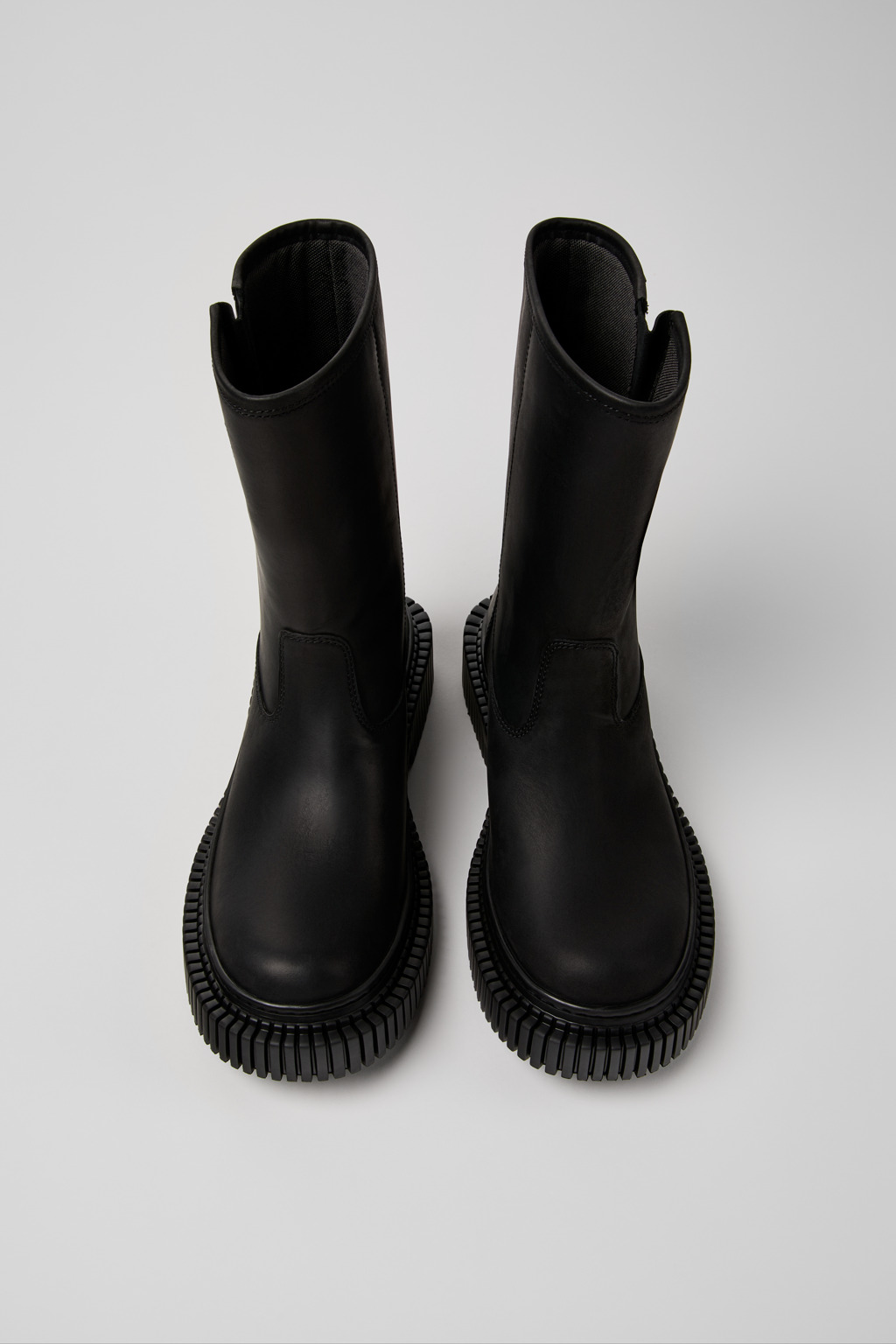 Pix Berlin Black Nubuck Mid Boots for Women. - Image 4