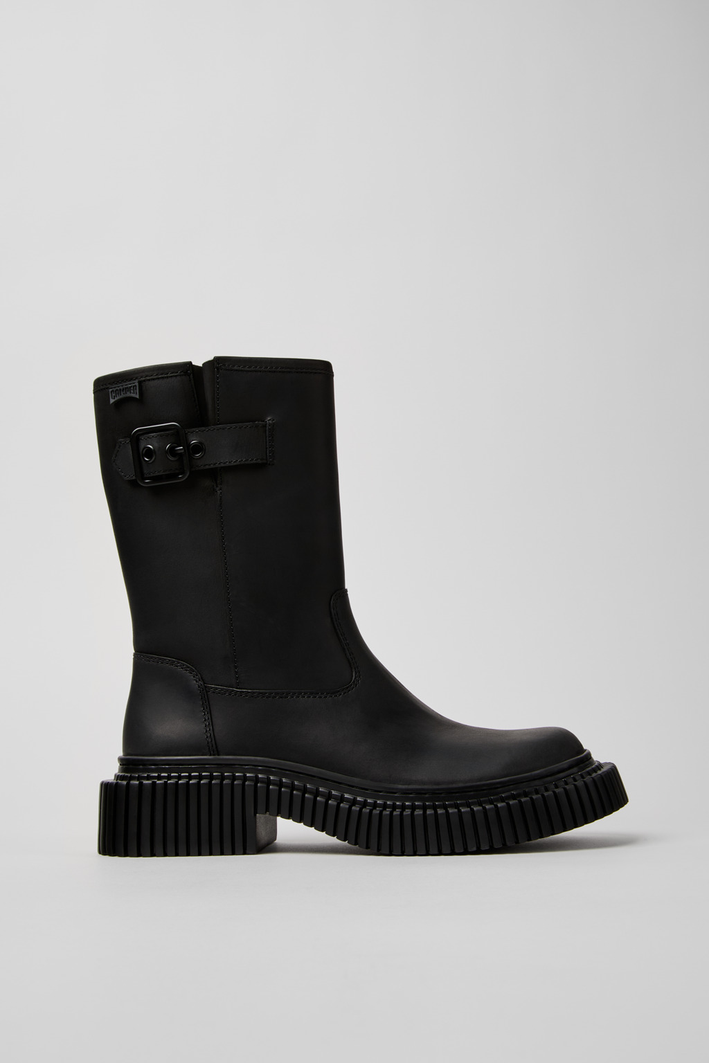 Pix Berlin Black Nubuck Mid Boots for Women. - Image 2