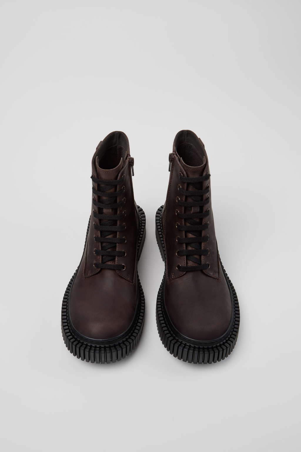 Pix Berlin Brown Nubuck Mid Boots for Women. - Image 4