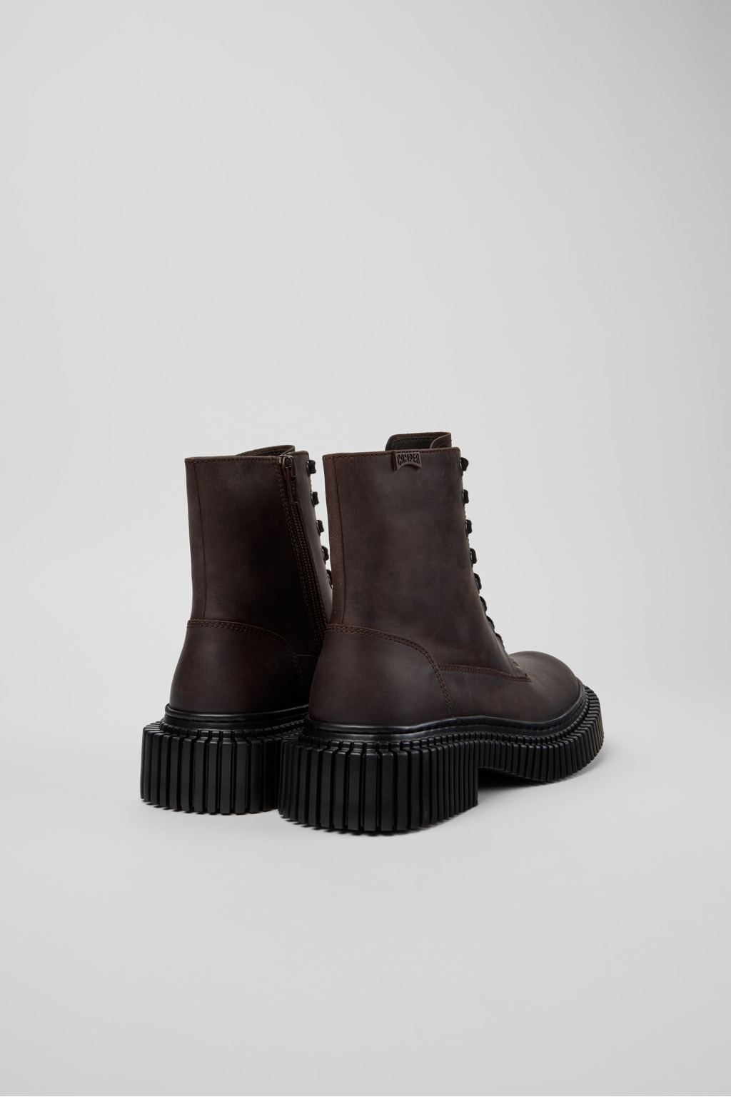 Pix Berlin Brown Nubuck Mid Boots for Women. - Image 3
