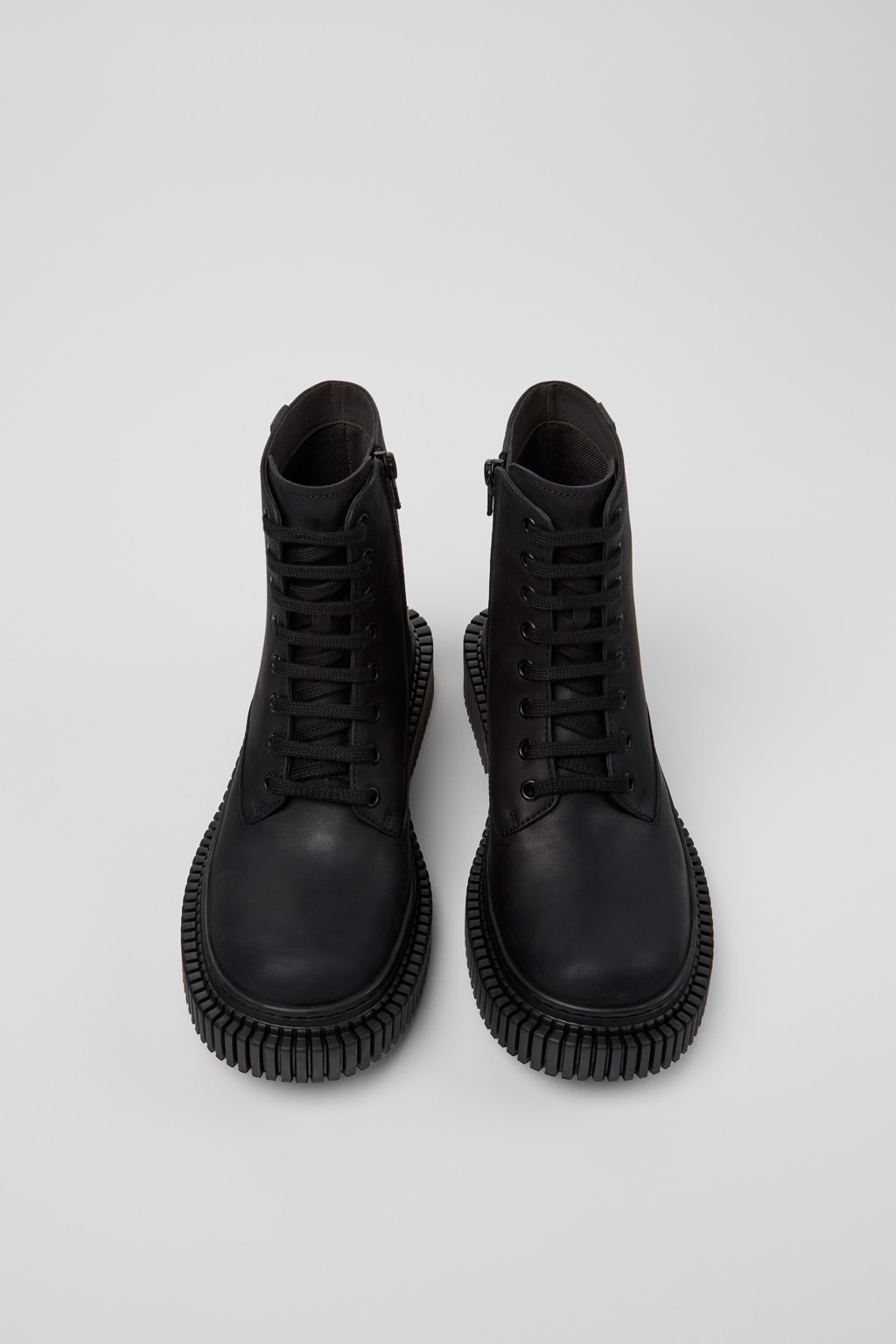 Pix Berlin Black Nubuck Mid Boots for Women. - Image 4
