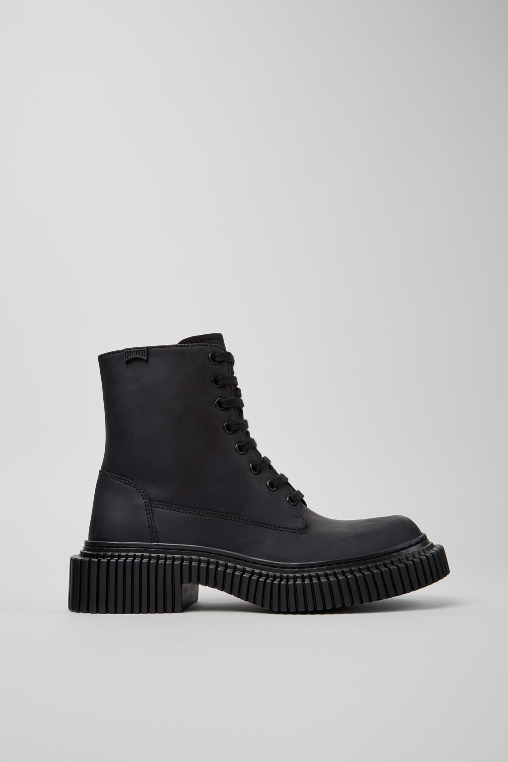 Pix Berlin Black Nubuck Mid Boots for Women. - Image 2
