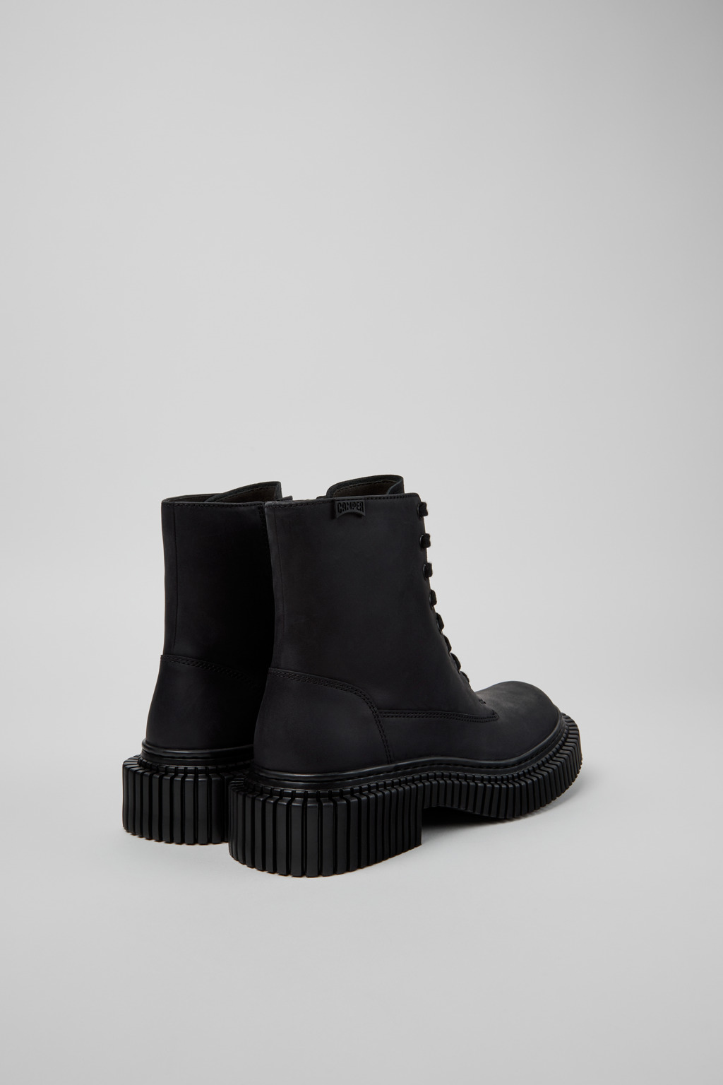Pix Berlin Black Nubuck Mid Boots for Women. - Image 3