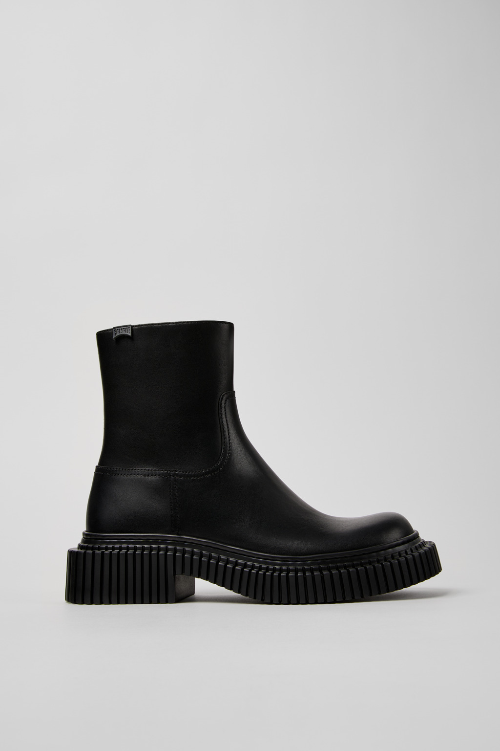 Pix Berlin Black Leather Mid Boots for Women. - Image 2