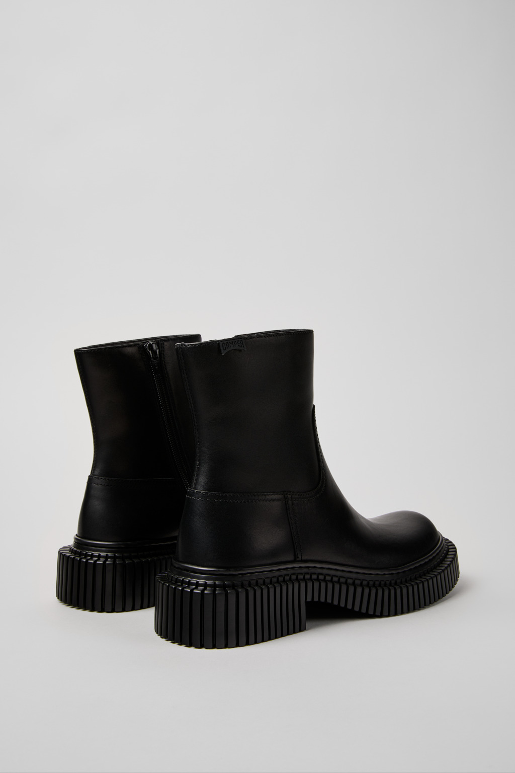 Pix Berlin Black Leather Mid Boots for Women. - Image 3