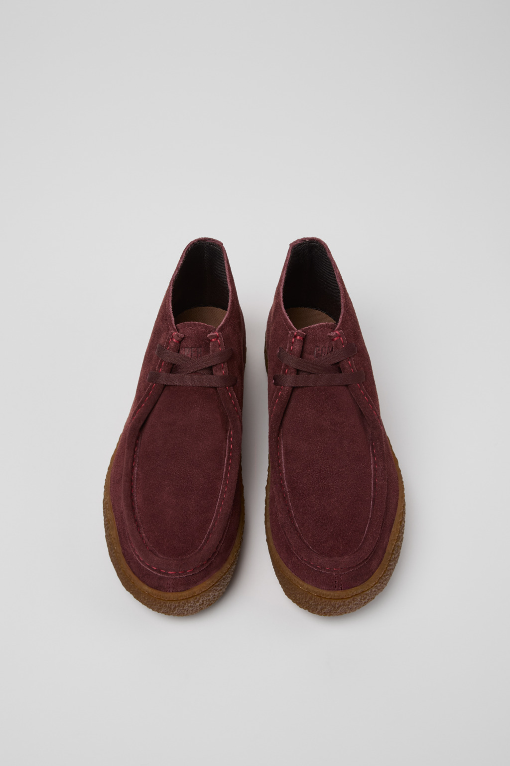 Peu Terreno Burgundy Nubuck Ankle Boots for Women. - Image 5