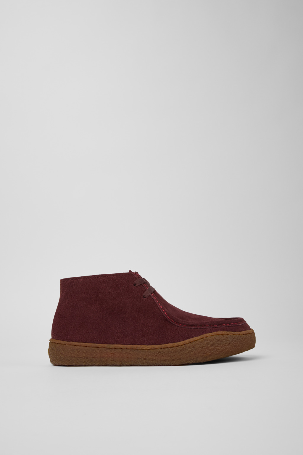 Peu Terreno Burgundy Nubuck Ankle Boots for Women. - Image 3