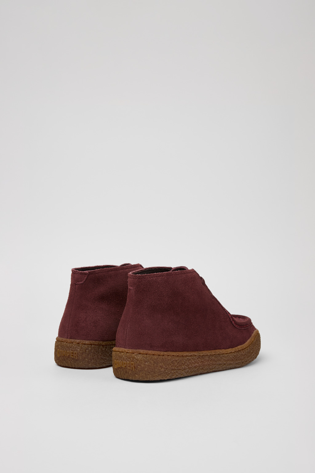 Peu Terreno Burgundy Nubuck Ankle Boots for Women. - Image 4