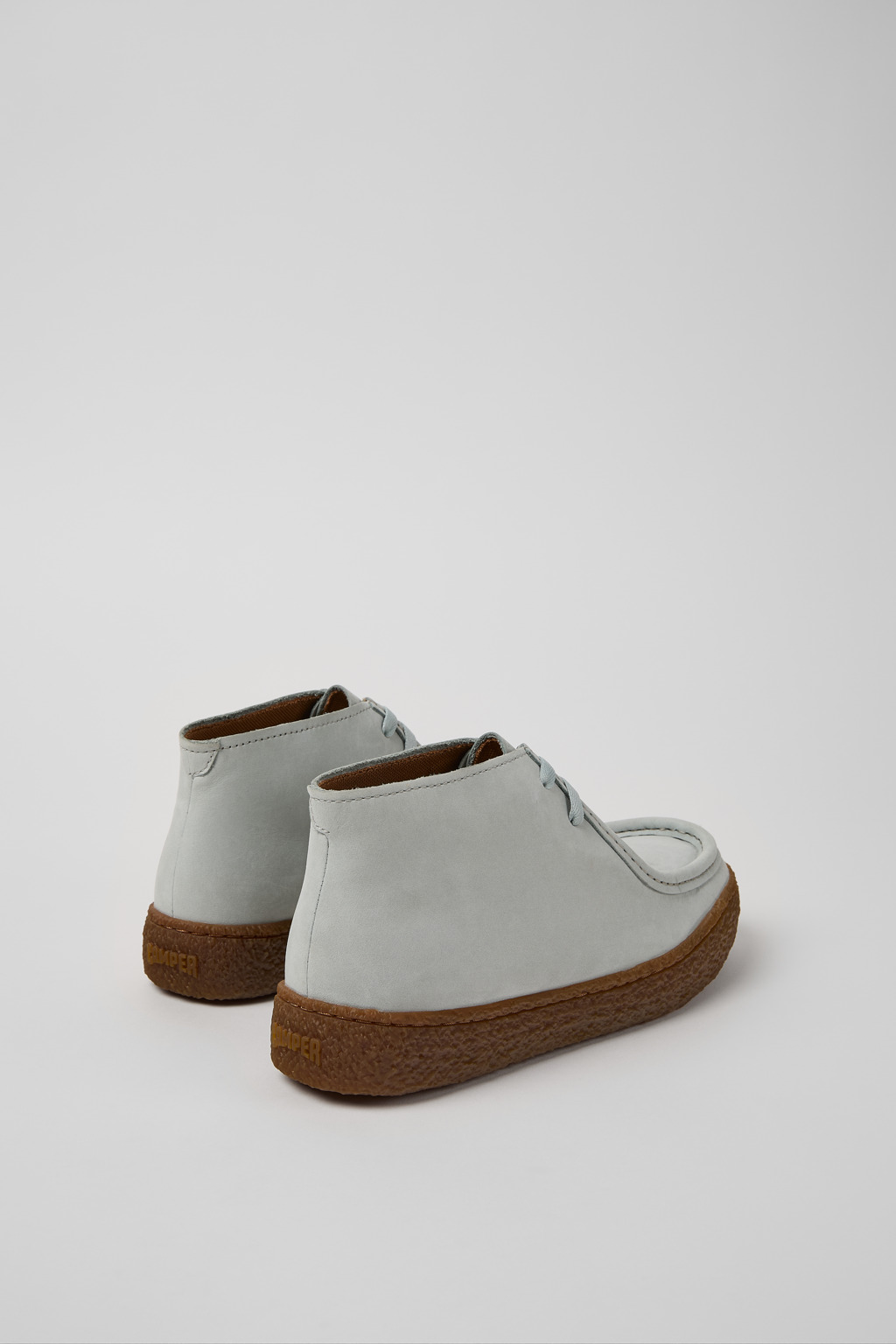 Peu Terreno Gray Nubuck Ankle Boots for Women. - Image 3