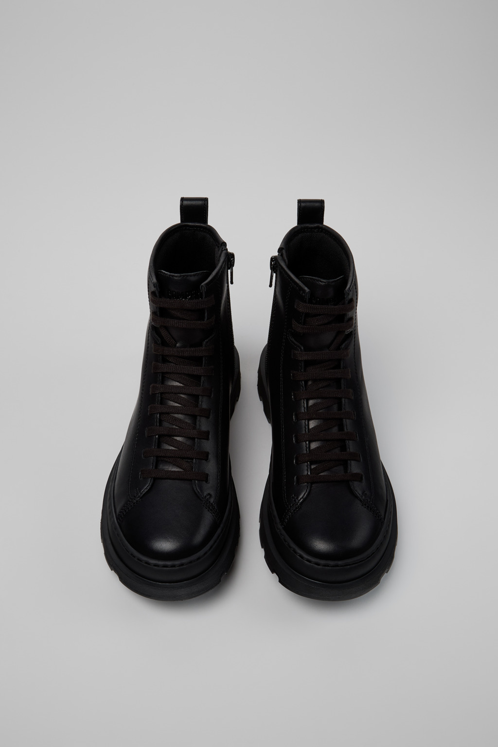 Brutus+ Black Leather Mid Boots for Women. - Image 4