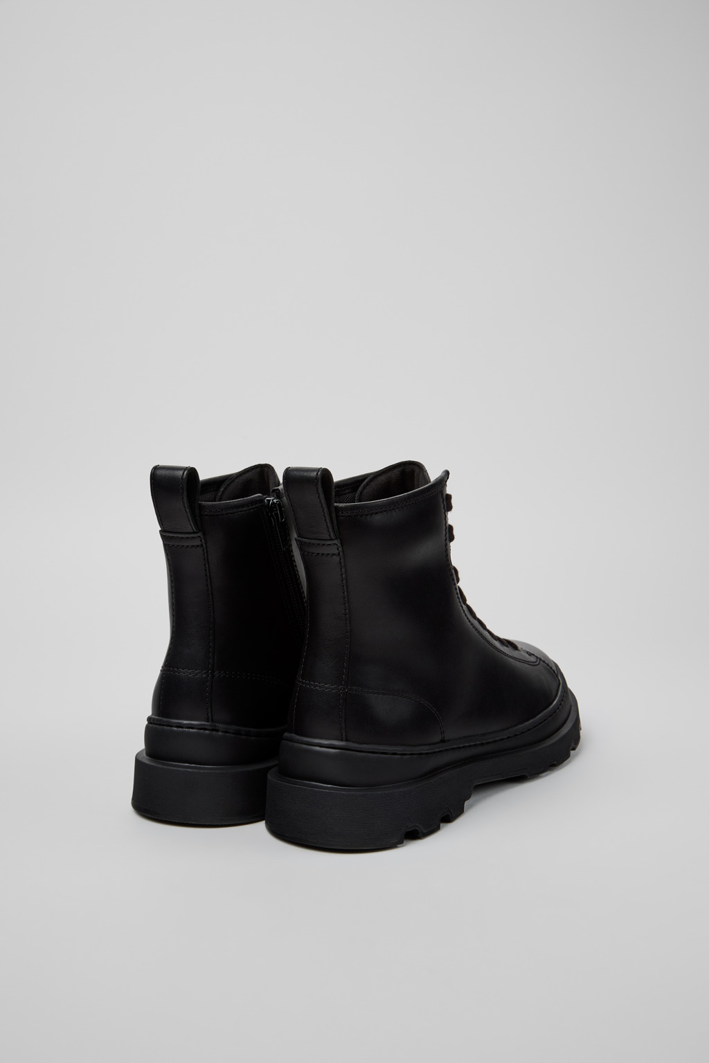 Brutus+ Black Leather Mid Boots for Women. - Image 3