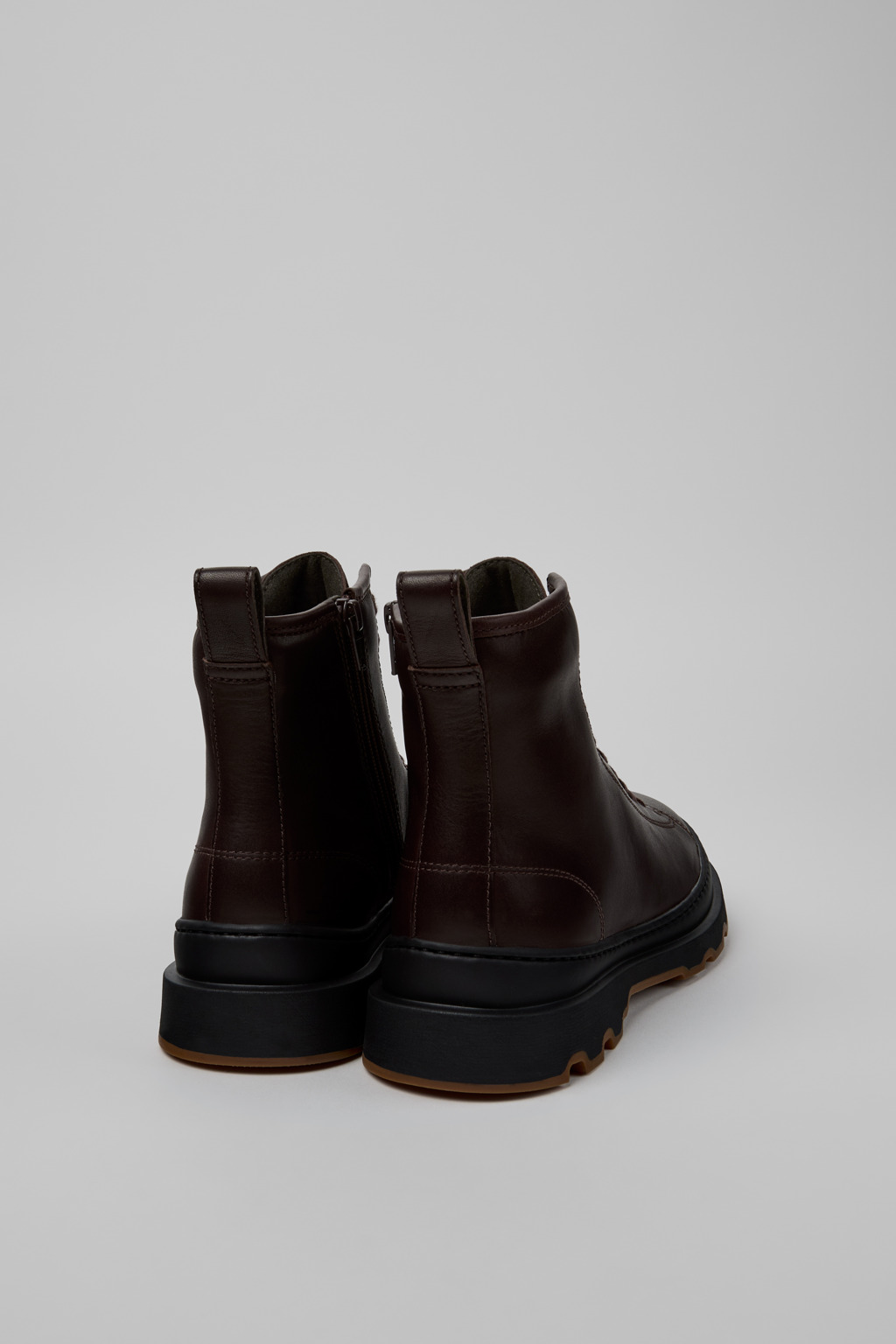 Brutus+ Brown Leather Mid Boots for Women. - Image 3