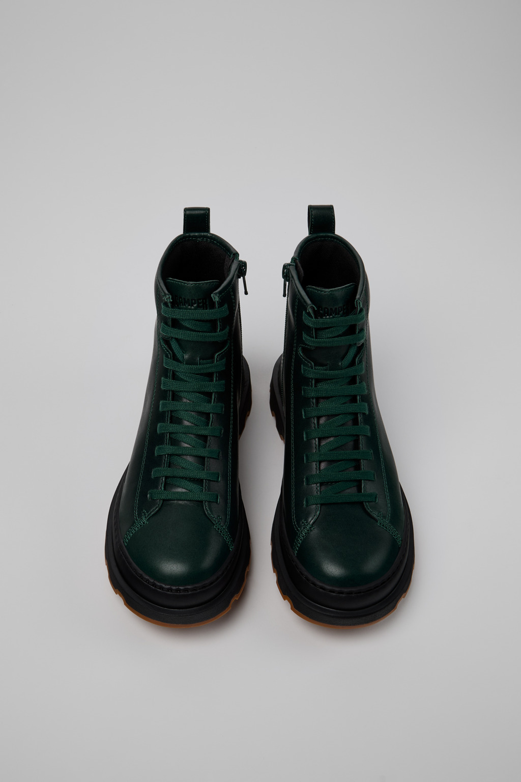 Brutus+ Green Leather Mid Boots for Women. - Image 5