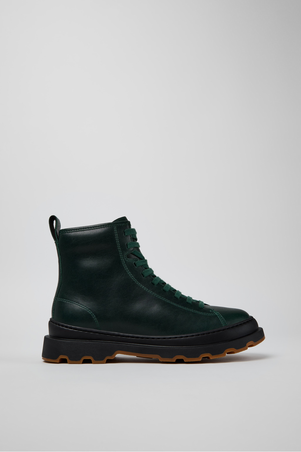 Brutus+ Green Leather Mid Boots for Women. - Image 3
