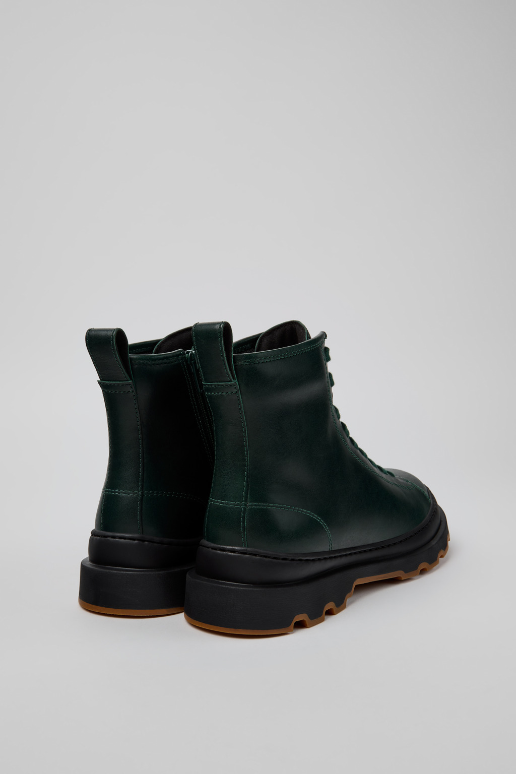 Brutus+ Green Leather Mid Boots for Women. - Image 4