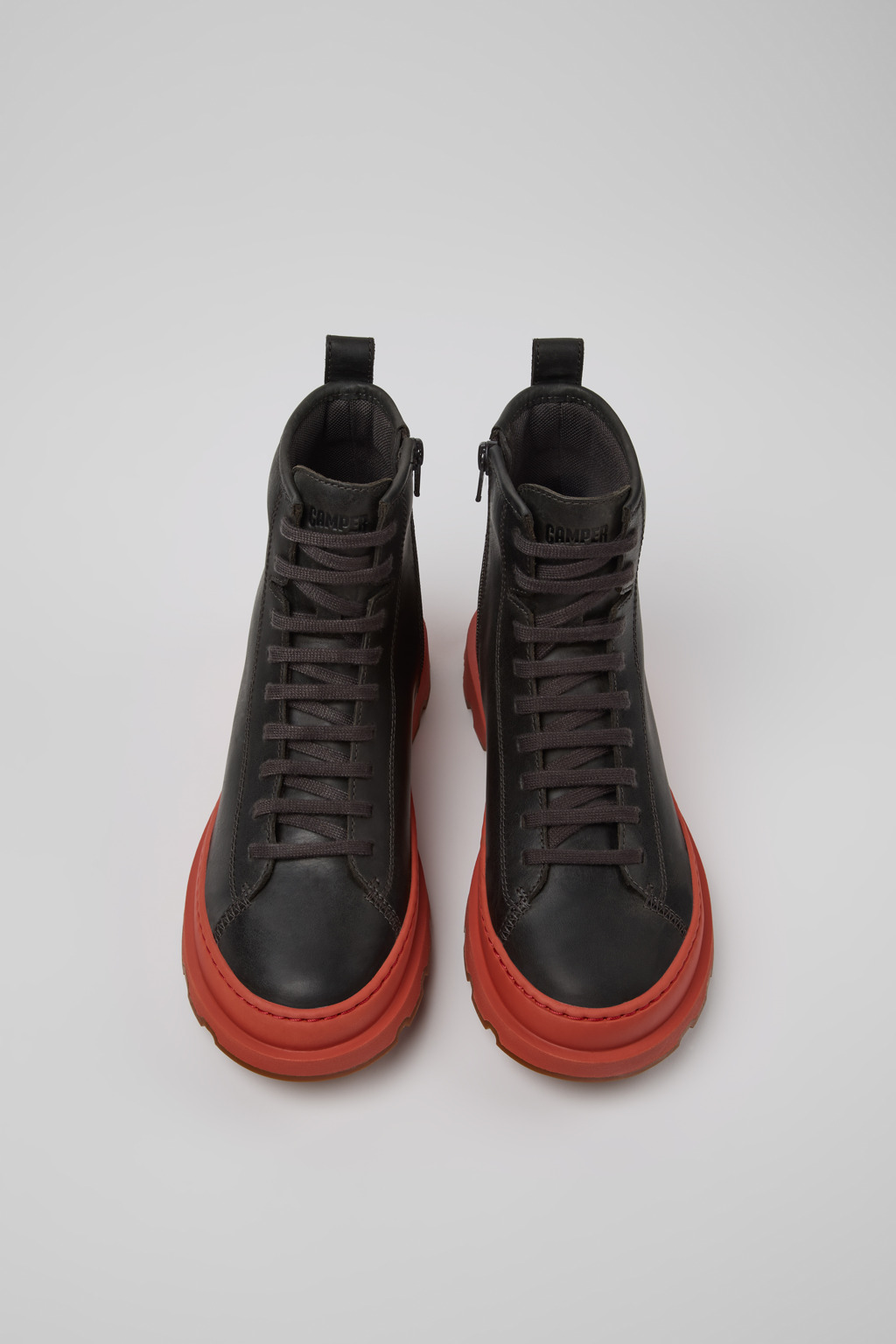 Brutus+ Gray Nubuck Mid Boots for Women. - Image 4