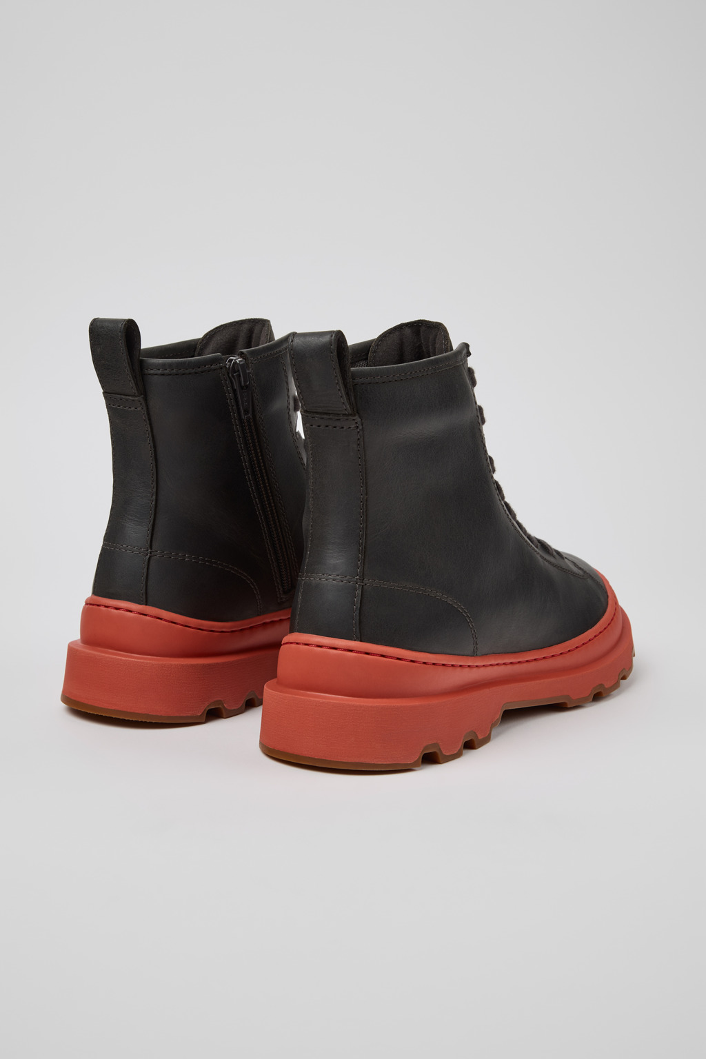 Brutus+ Gray Nubuck Mid Boots for Women. - Image 3