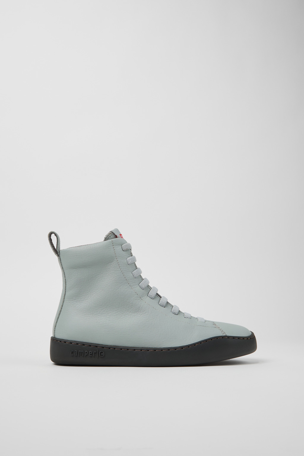 Peu Touring Gray Leather Mid Boots for Women. - Image 2