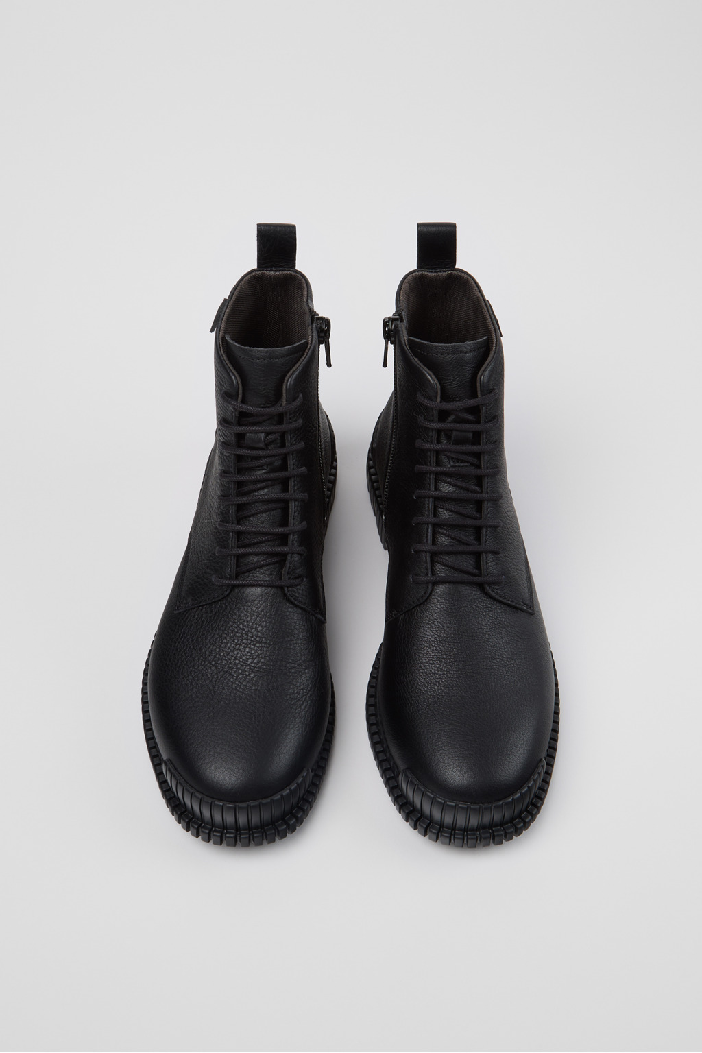 Pix Black Leather Ankle Boots for Women. - Image 4