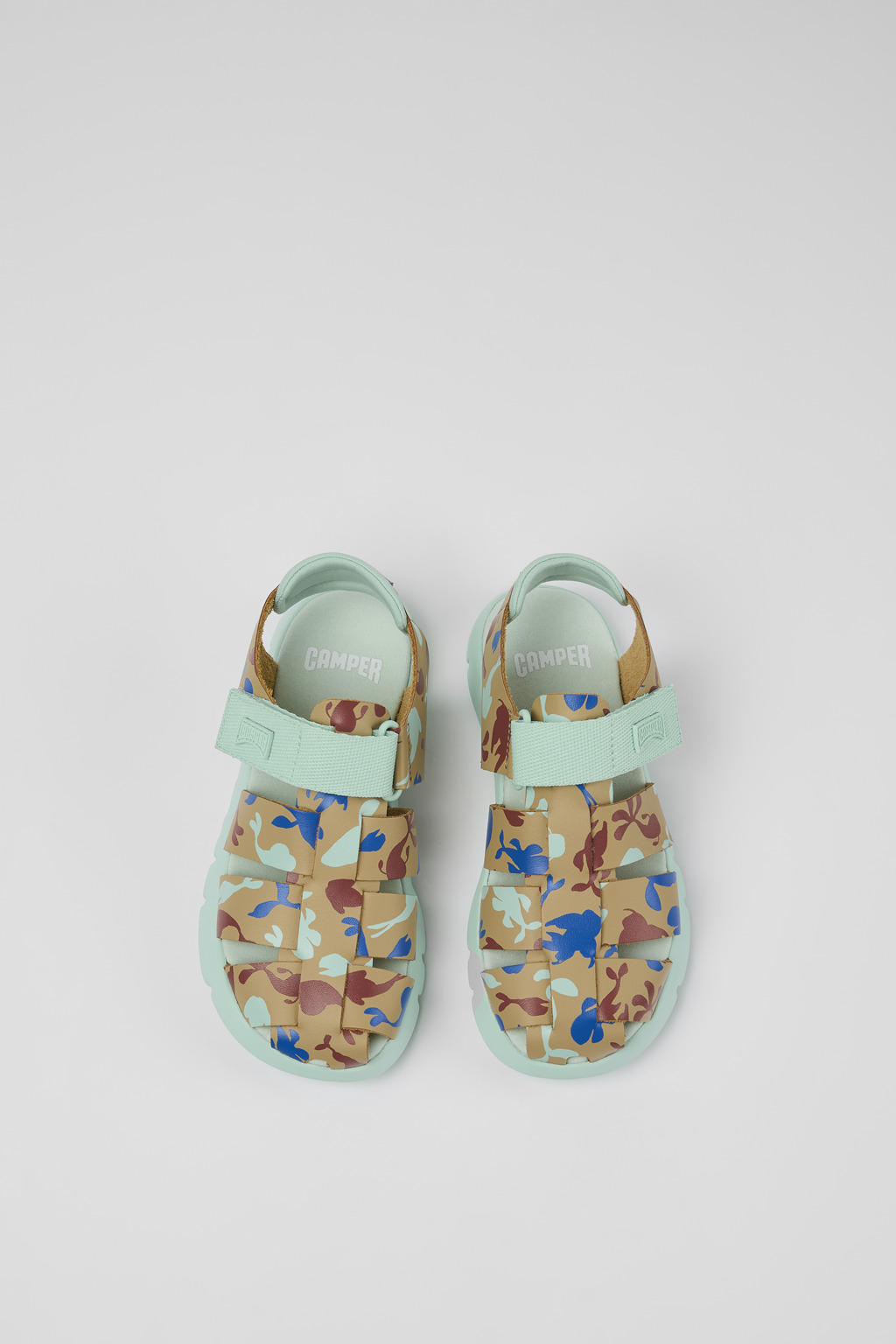 Oruga Multicolored Leather/Textile Sandal - Image 4