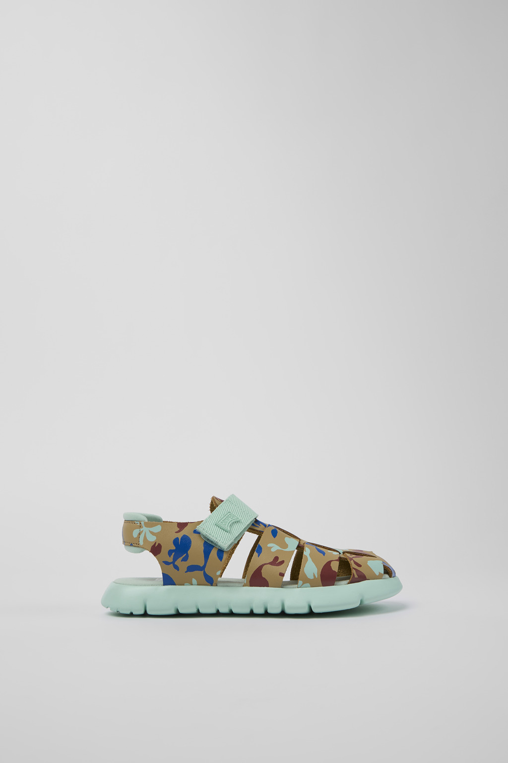 Oruga Multicolored Leather/Textile Sandal - Image 2