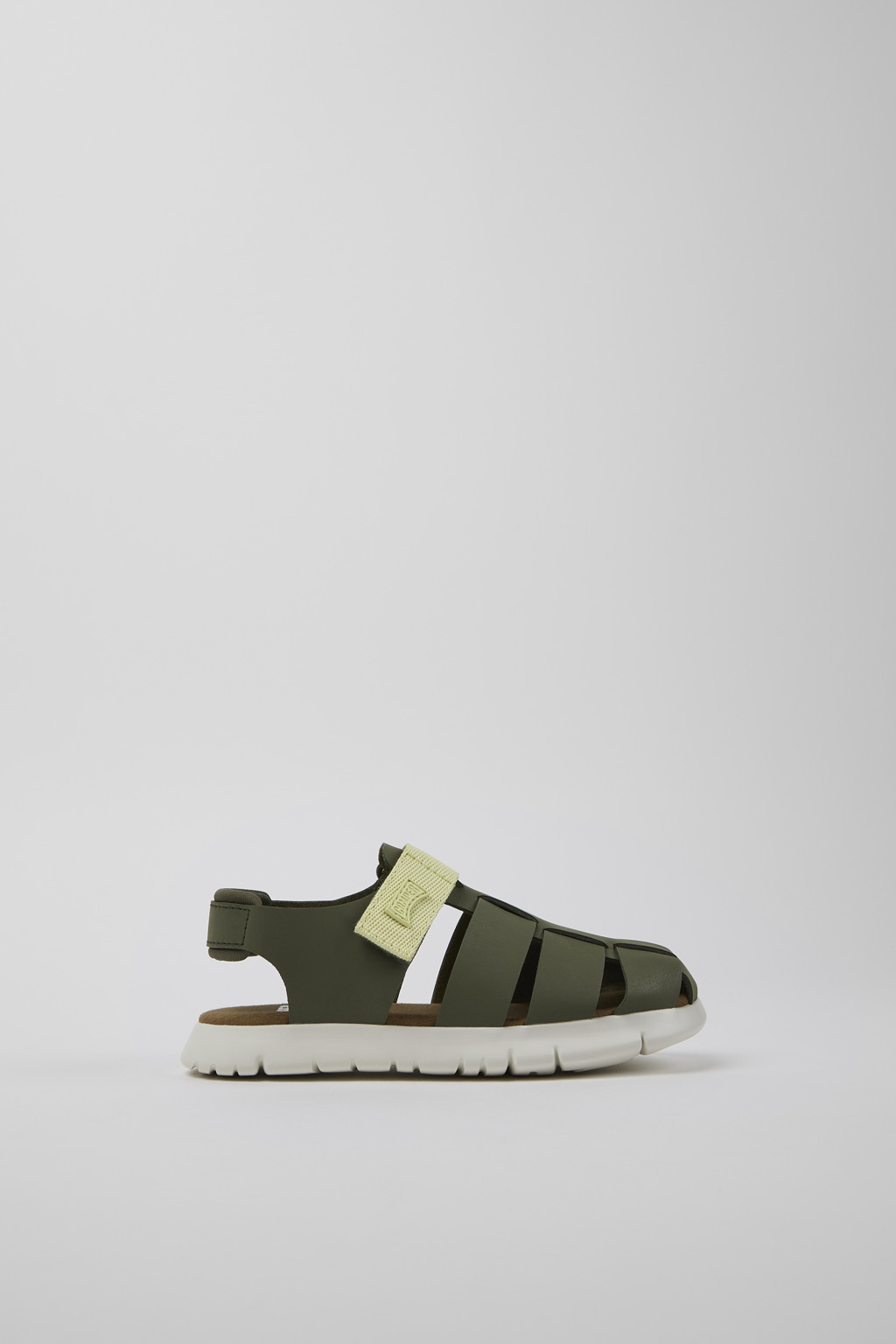 Oruga Multicolor Leather and Textile Closed Sandal for Kids. - Image 2