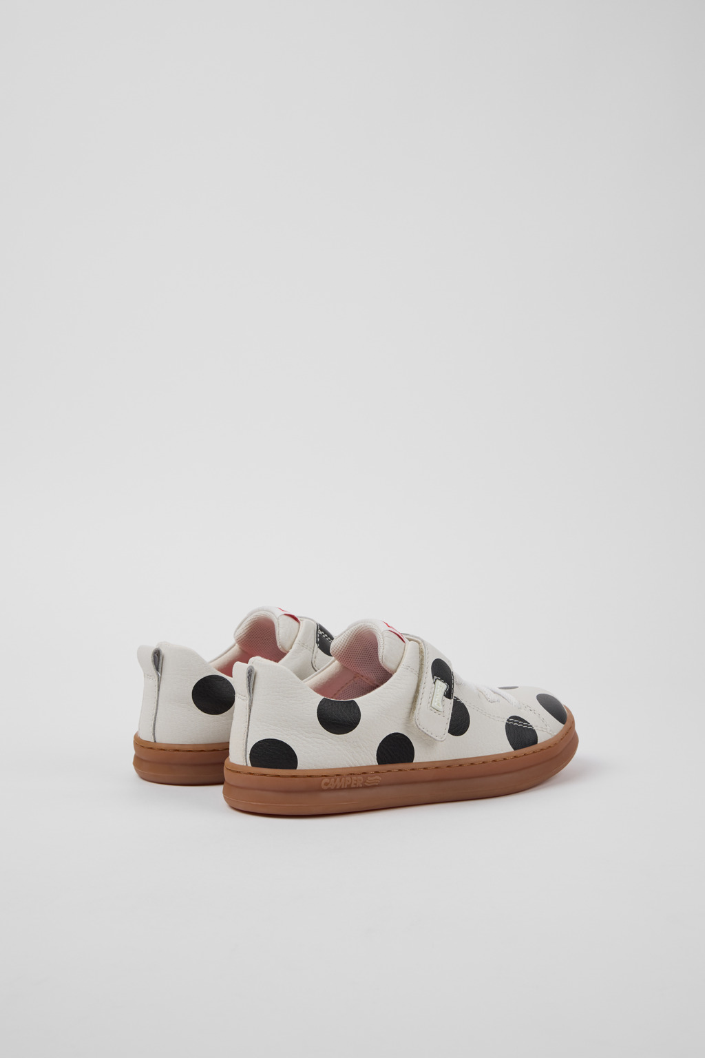 Twins White Leather Sneakers for kids. - Image 3