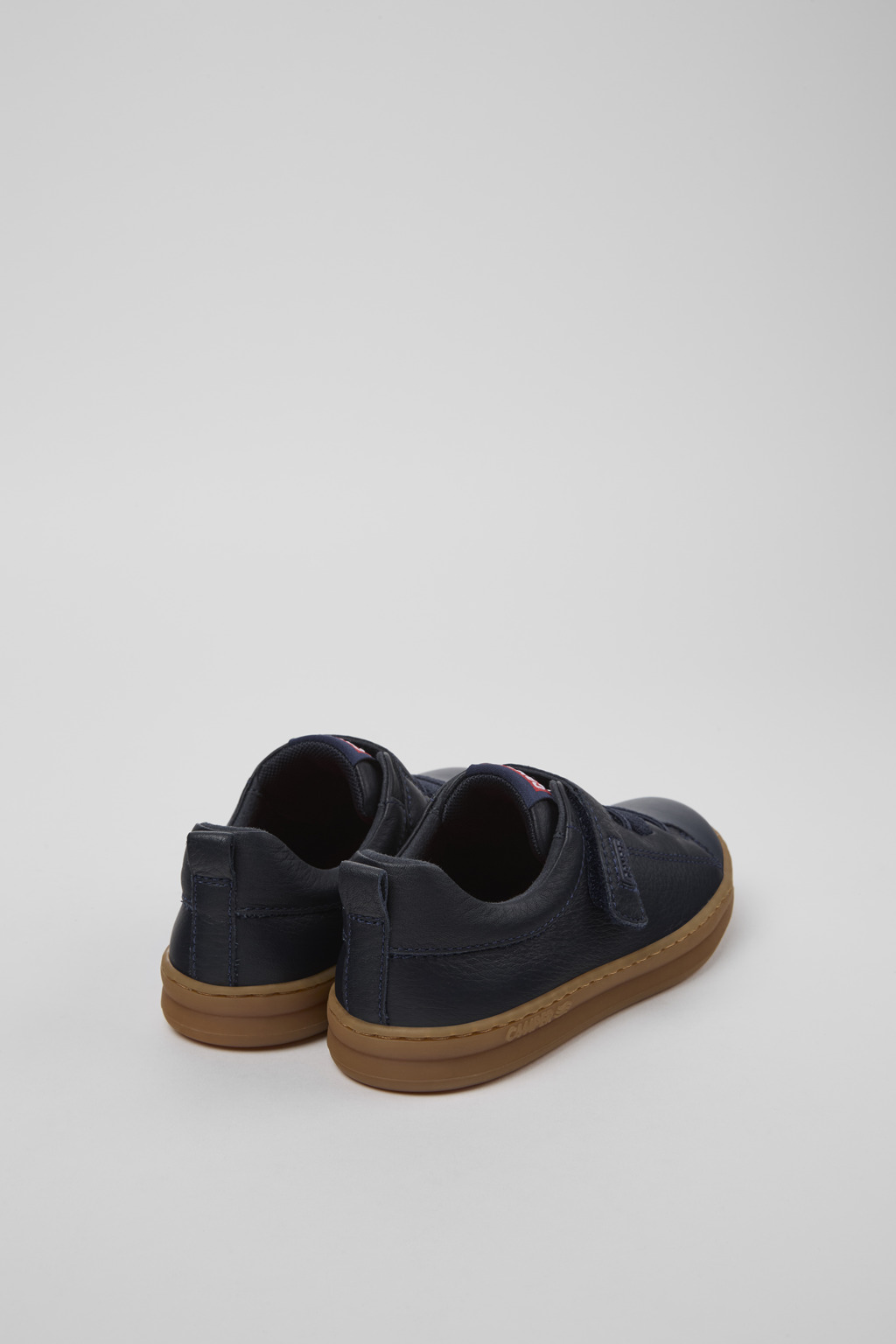 Runner Blue Leather and Textile Sneakers for Kids. - Image 3