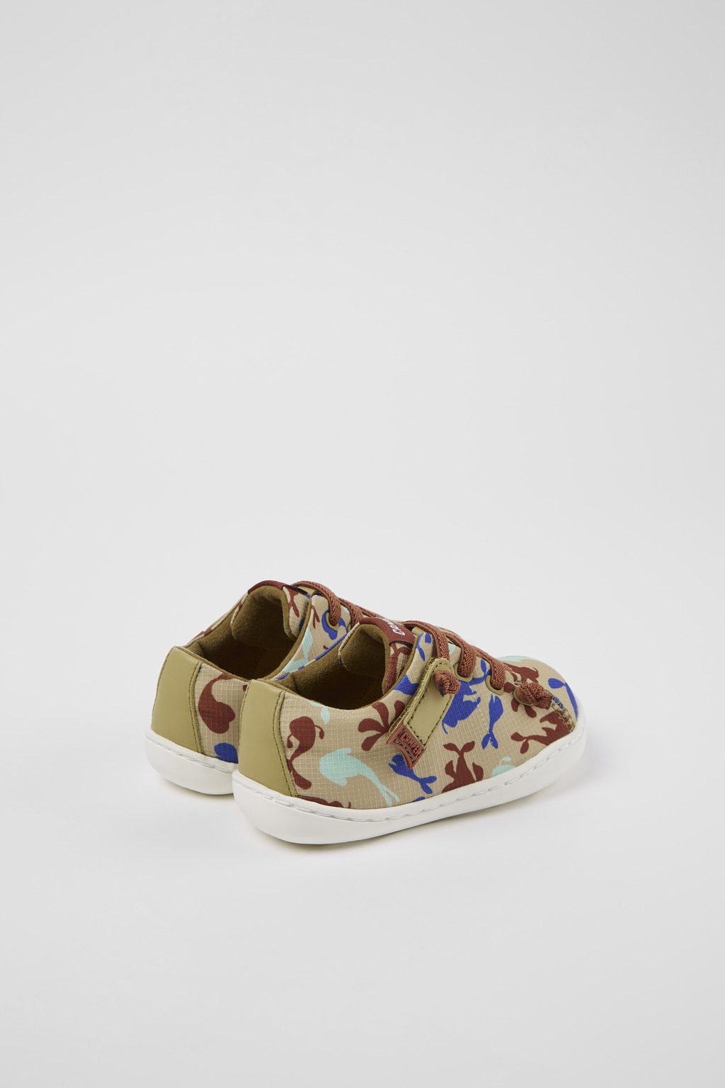 Peu Multicolored Textile/Leather Basket - Image 3
