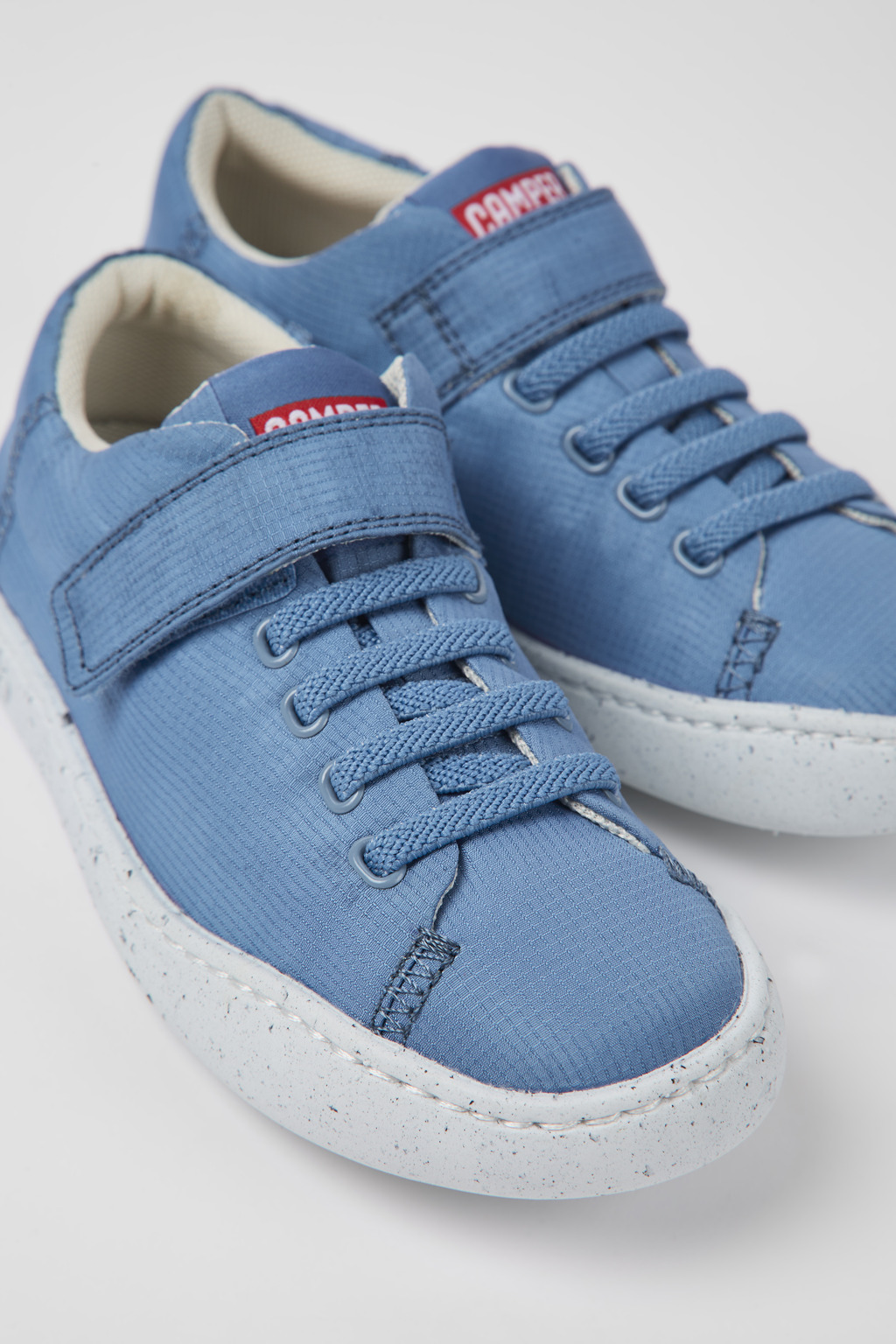 Peu Touring Blue textile shoes for kids
