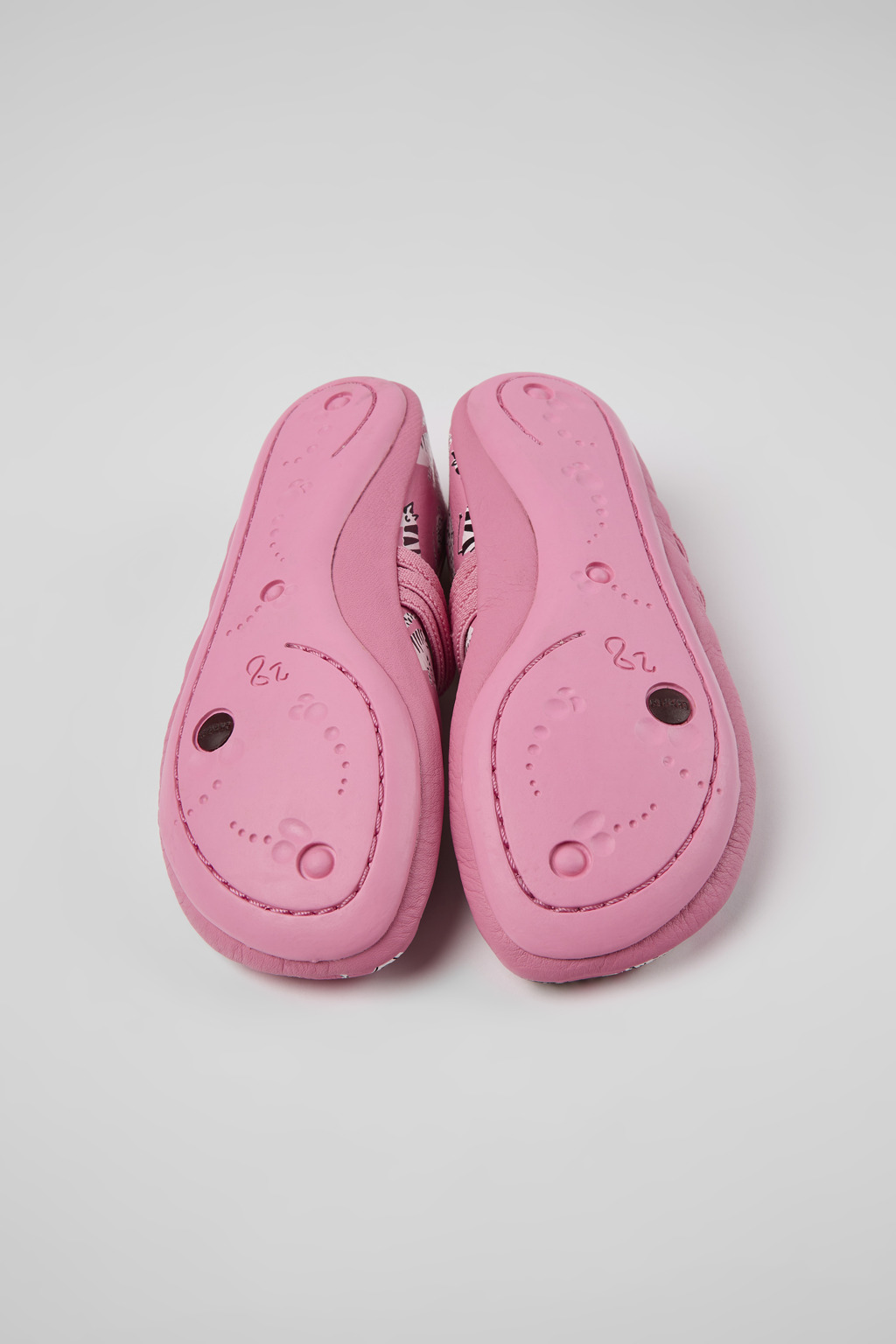 Twins Pink leather ballerinas for kids - Image 5