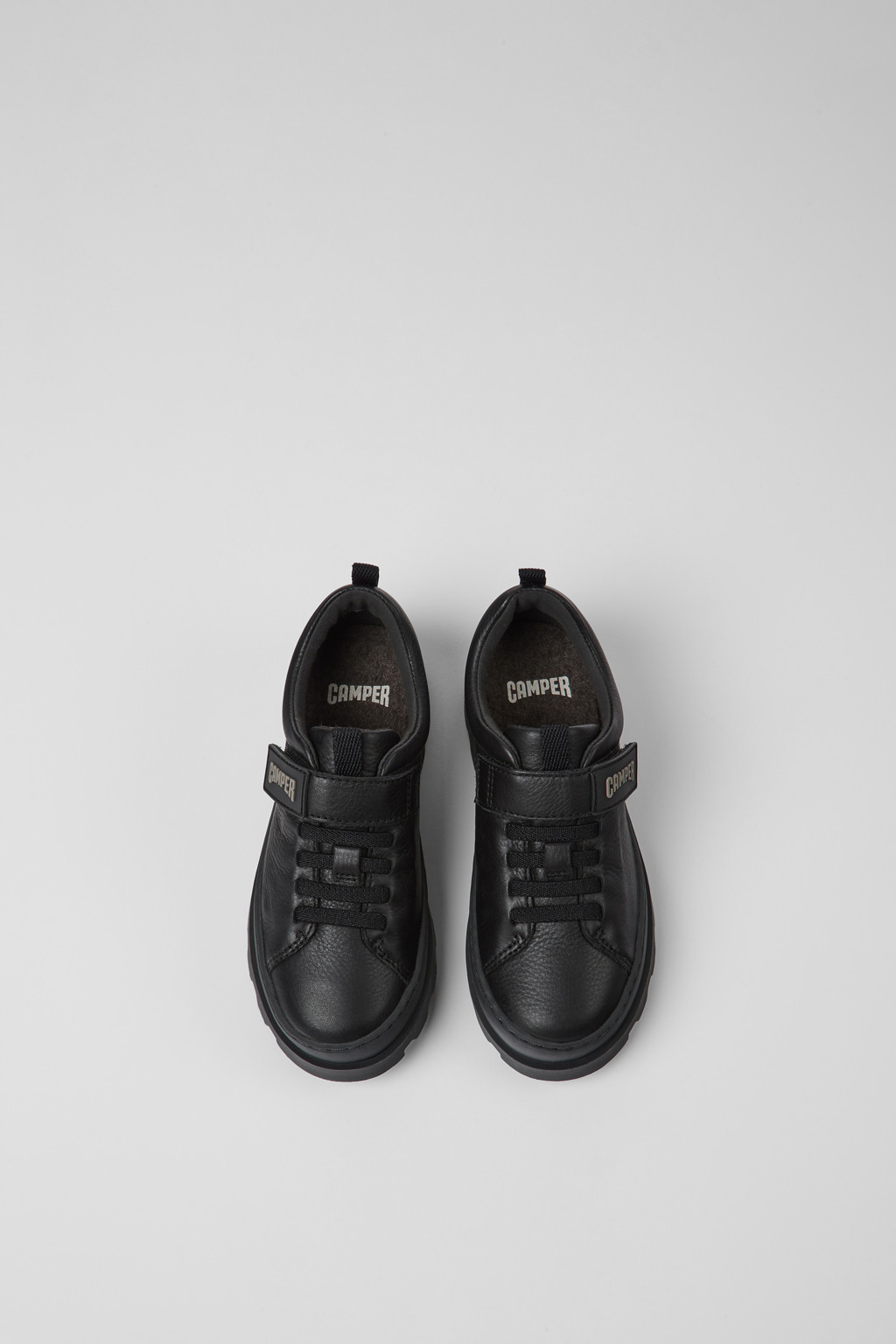 Brutus Black leather shoes for kids - Image 4