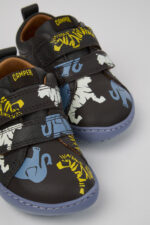 Twins Multicolor Leather Sneakers for Kids.
