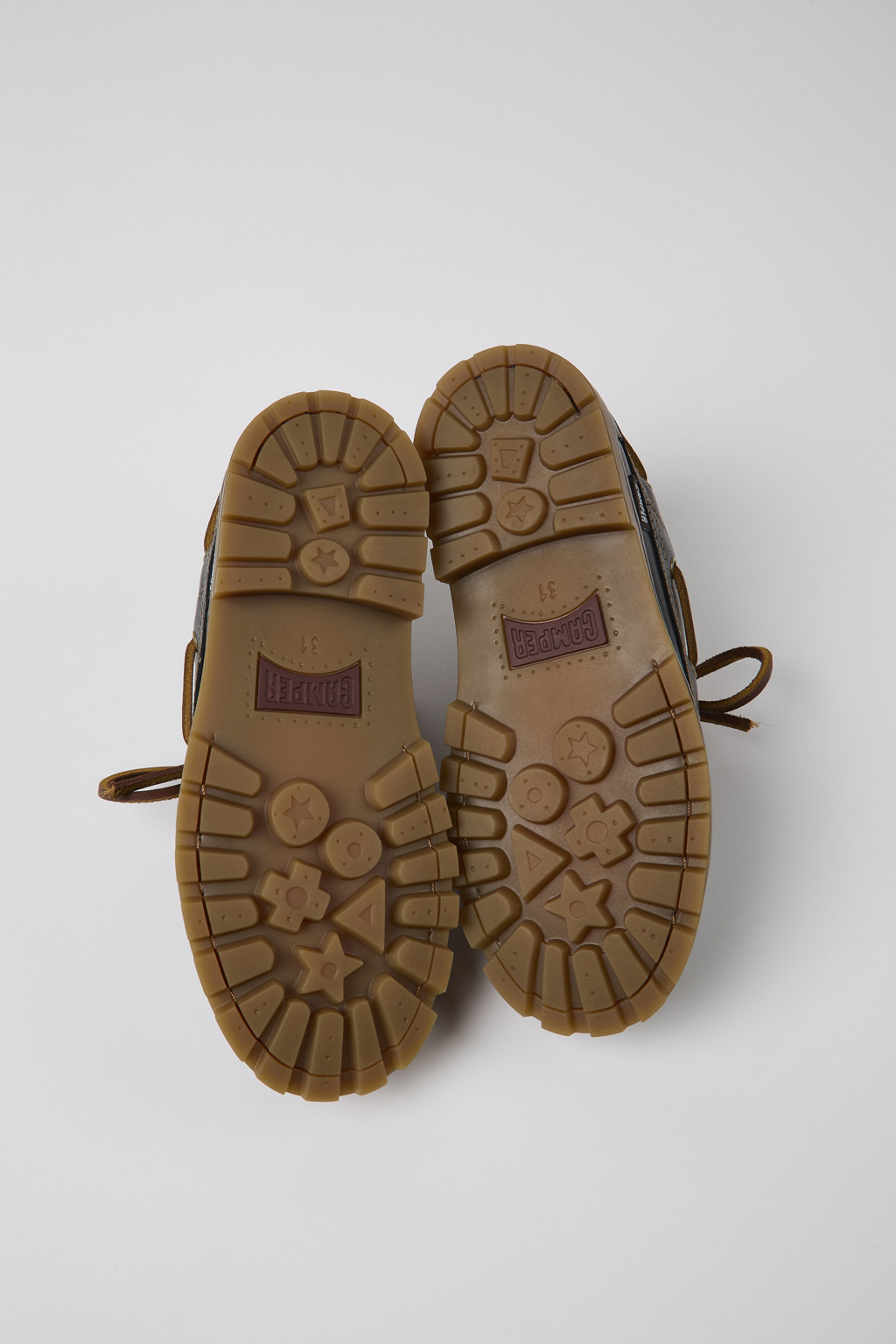 Compas Blue Leather Nautical Shoes for Kids. - Image 5