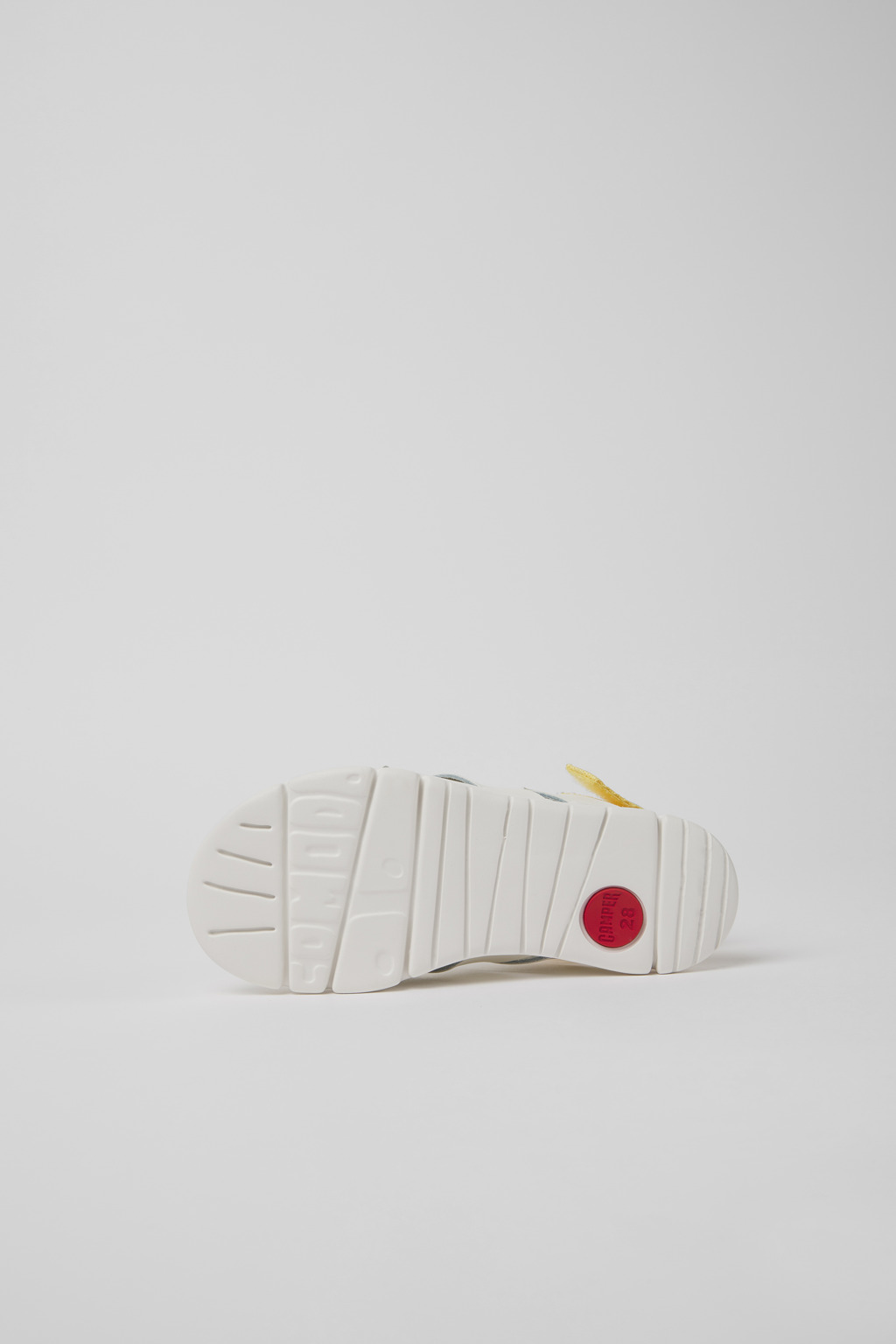 Oruga White leather and textile sandals for kids - Image 5