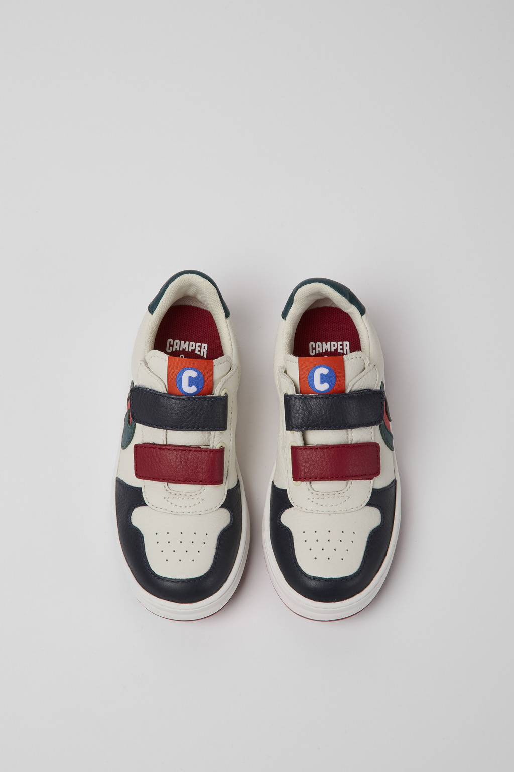 Runner White, blue and red sneakers - Image 4